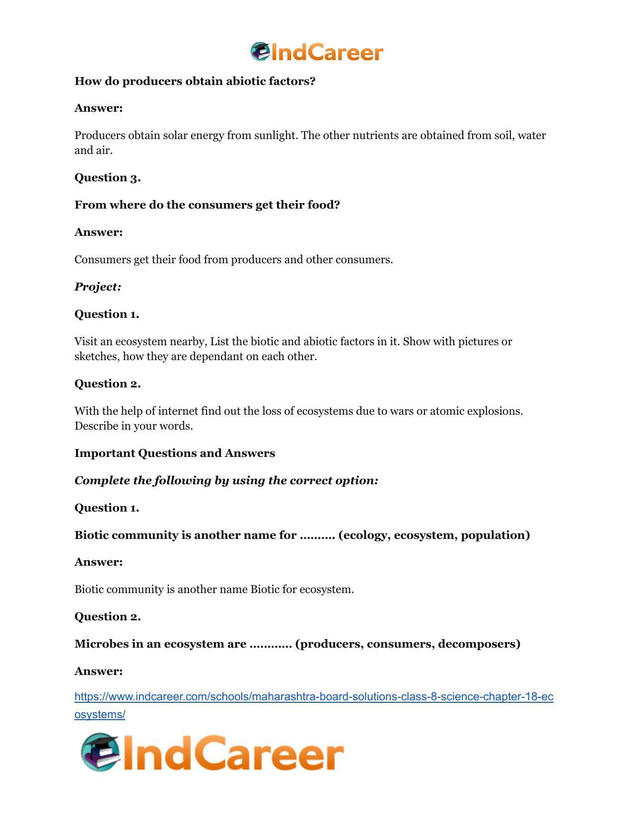 Maharashtra Board Solutions Class 8-Science: Chapter 18- Ecosystems - Page 10