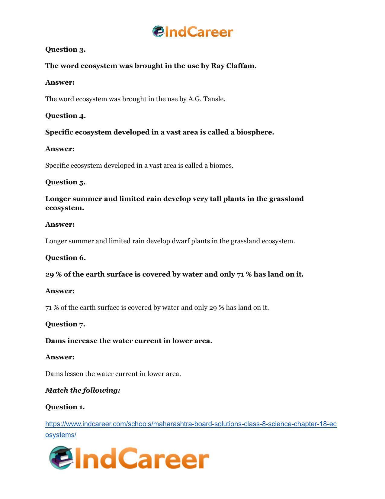 Maharashtra Board Solutions Class 8-Science: Chapter 18- Ecosystems - Page 12