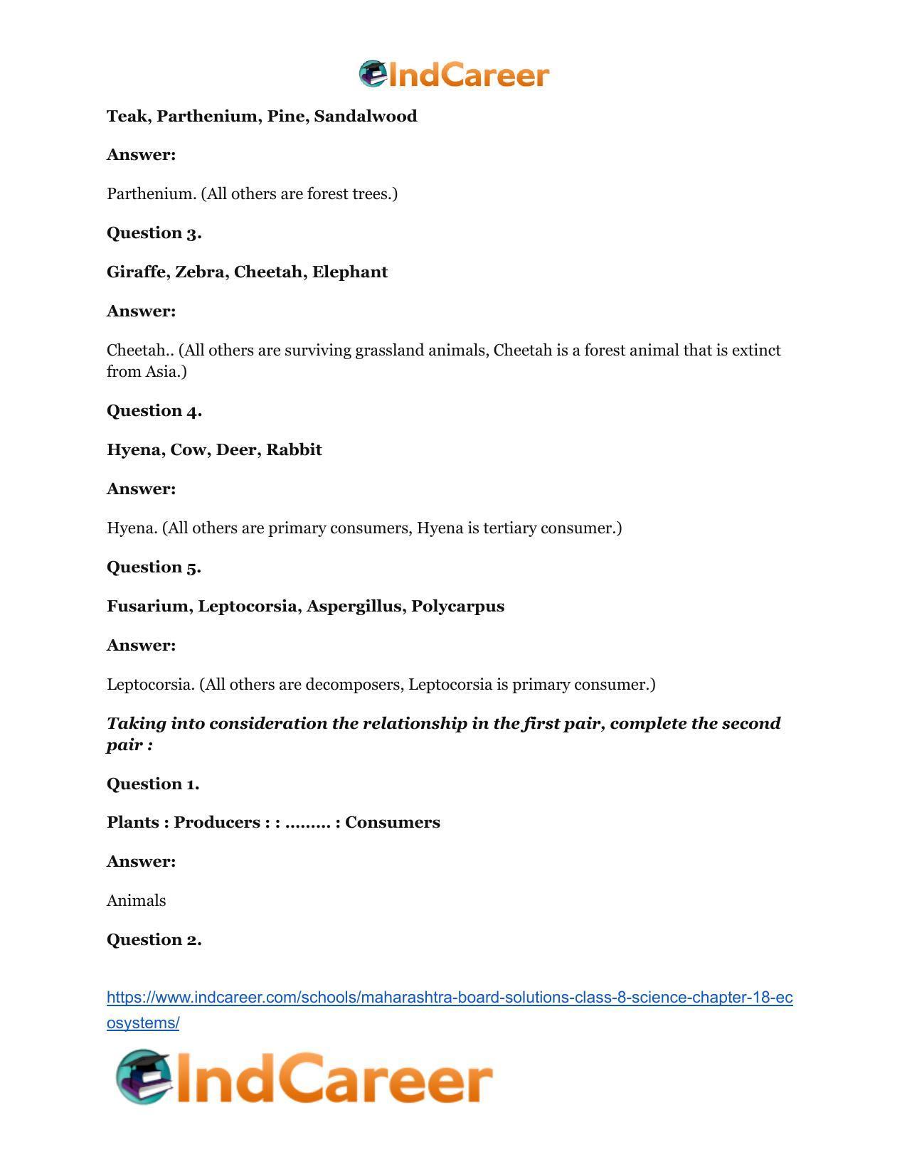 Maharashtra Board Solutions Class 8-Science: Chapter 18- Ecosystems - Page 14