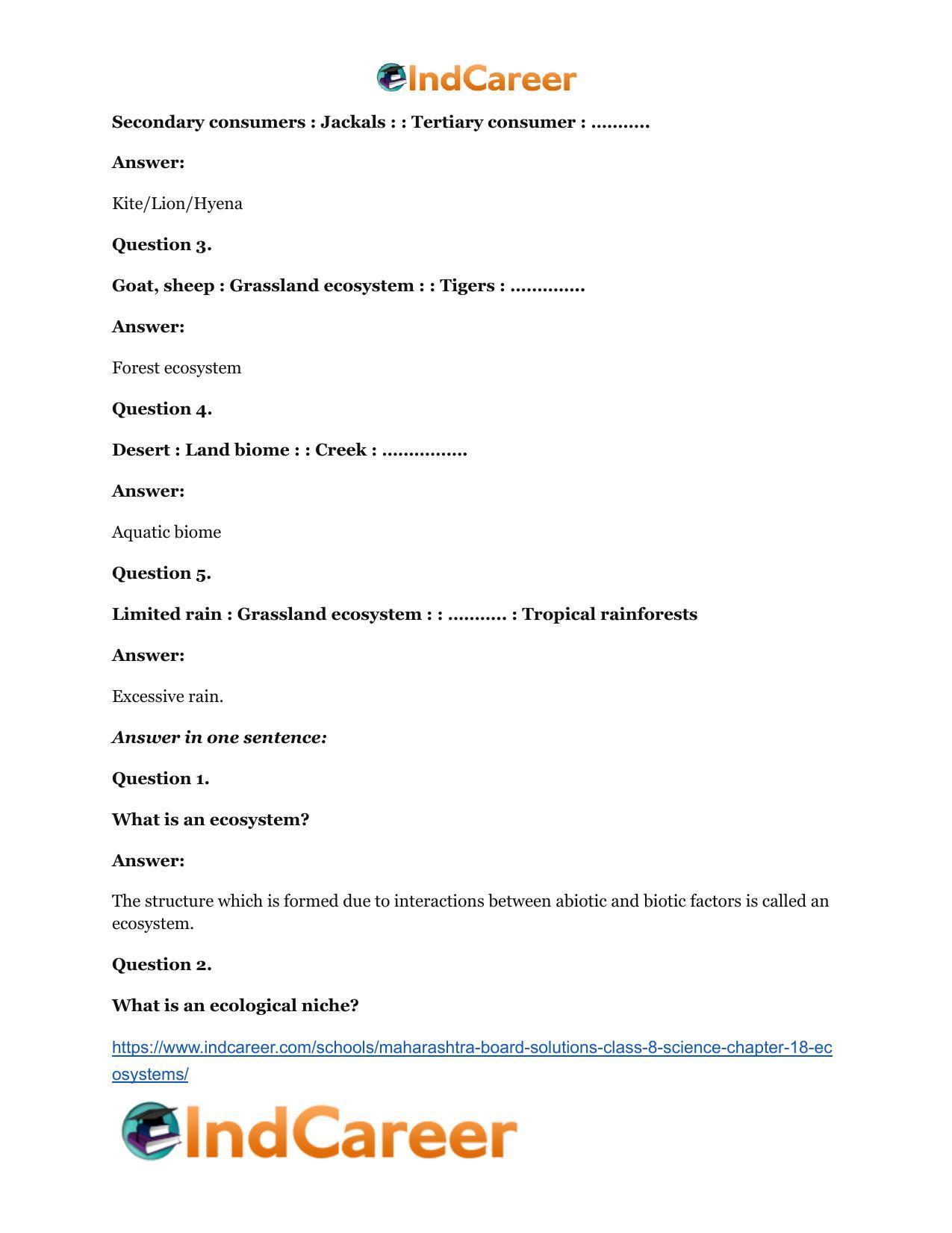 Maharashtra Board Solutions Class 8-Science: Chapter 18- Ecosystems - Page 15