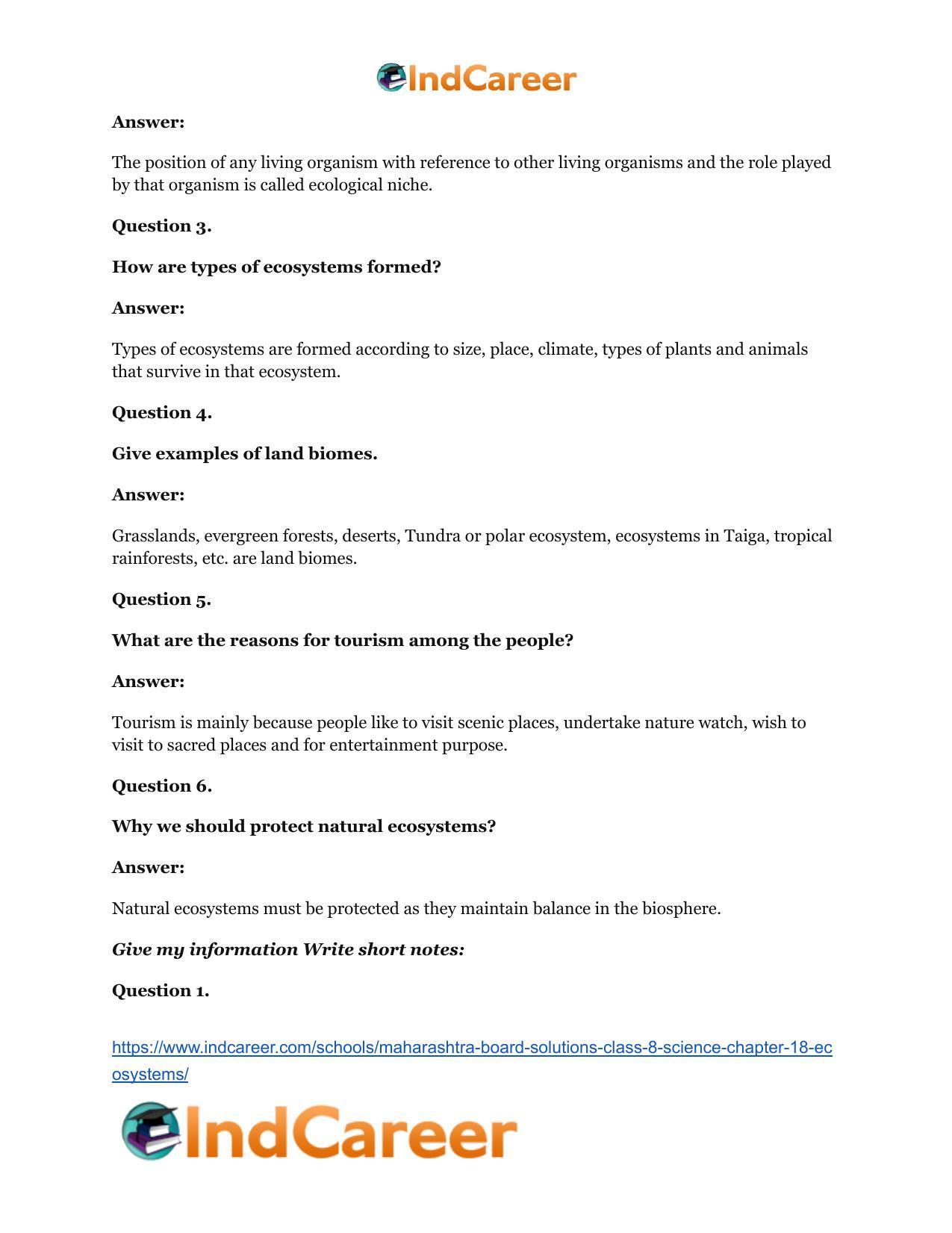 Maharashtra Board Solutions Class 8-Science: Chapter 18- Ecosystems - Page 16