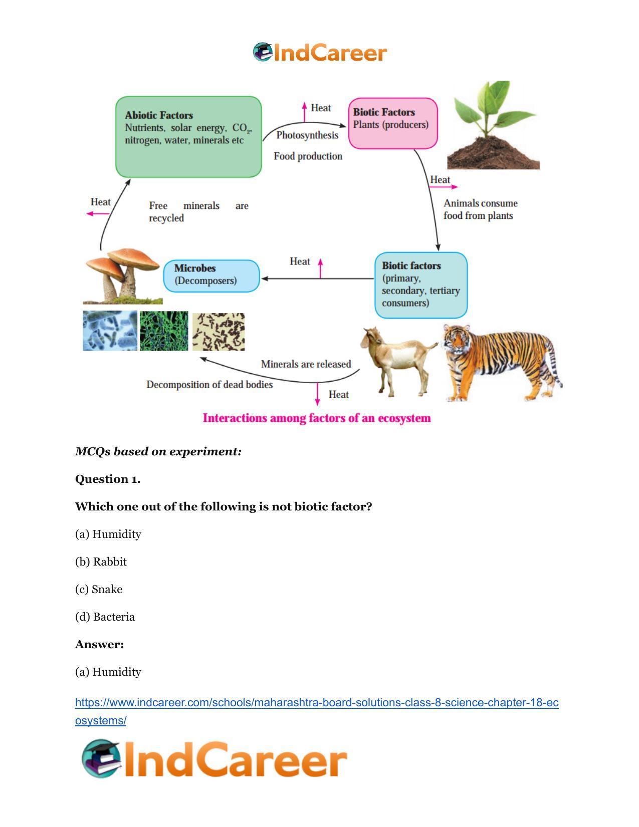 Maharashtra Board Solutions Class 8-Science: Chapter 18- Ecosystems - Page 26