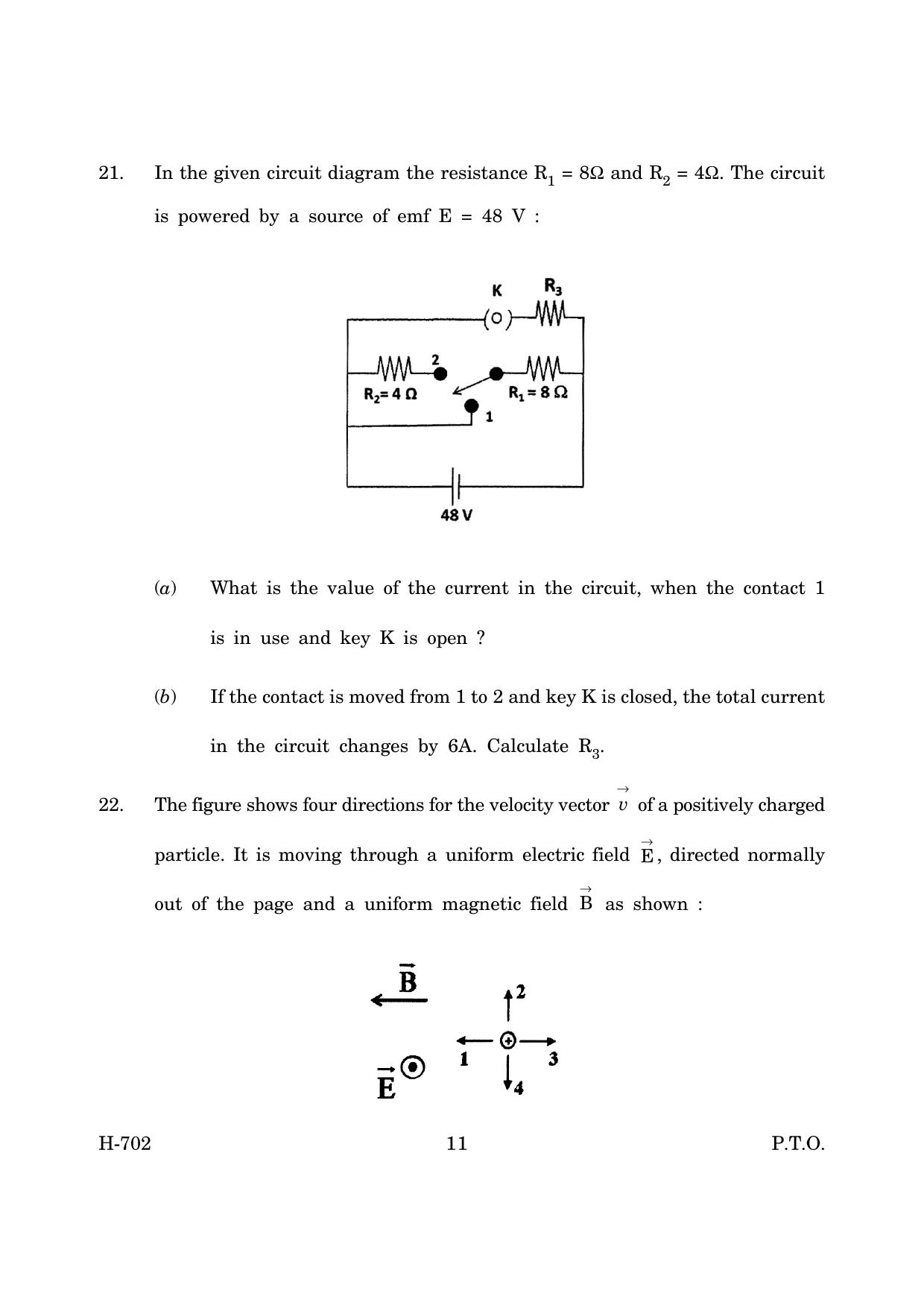 Goa Board Class 12 Physics (March 2019) Question Paper - Page 11