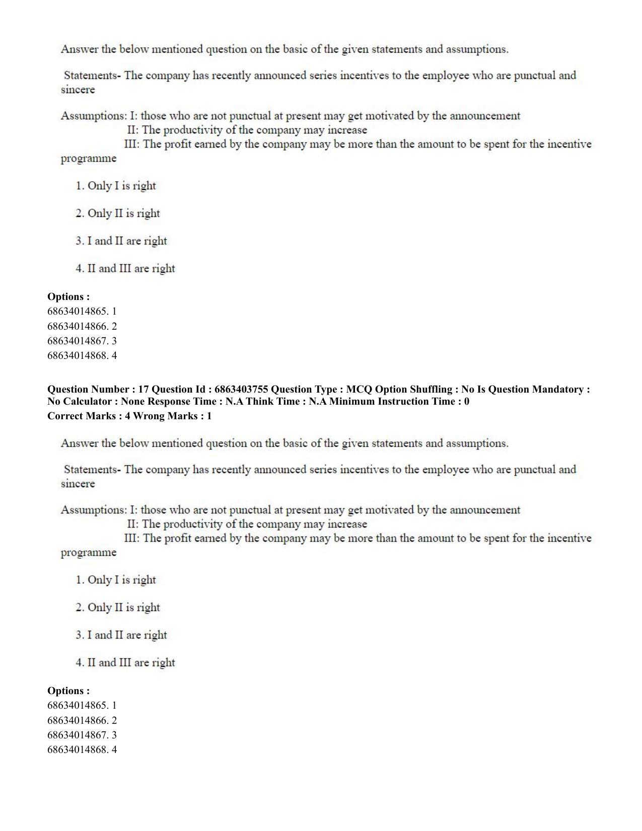 CUET PG 2023: Public Health Eng. Shift 2 (05-06-2023) Question Paper - Page 20