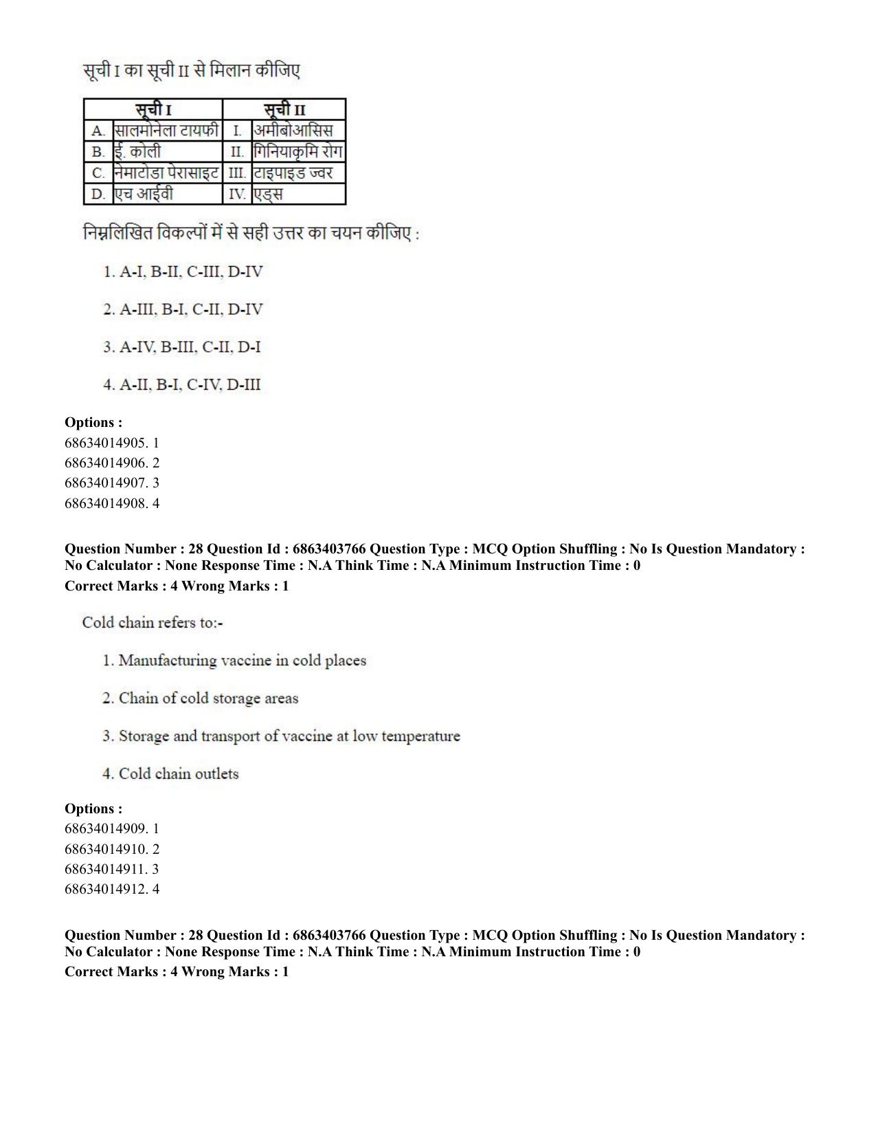 CUET PG 2023: Public Health Eng. Shift 2 (05-06-2023) Question Paper - Page 30