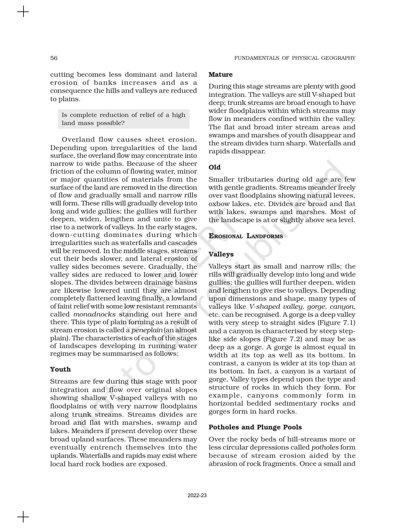 NCERT Book for Class 11 Geography (Part-I) Chapter 7 Landforms and their Evolution - Page 2