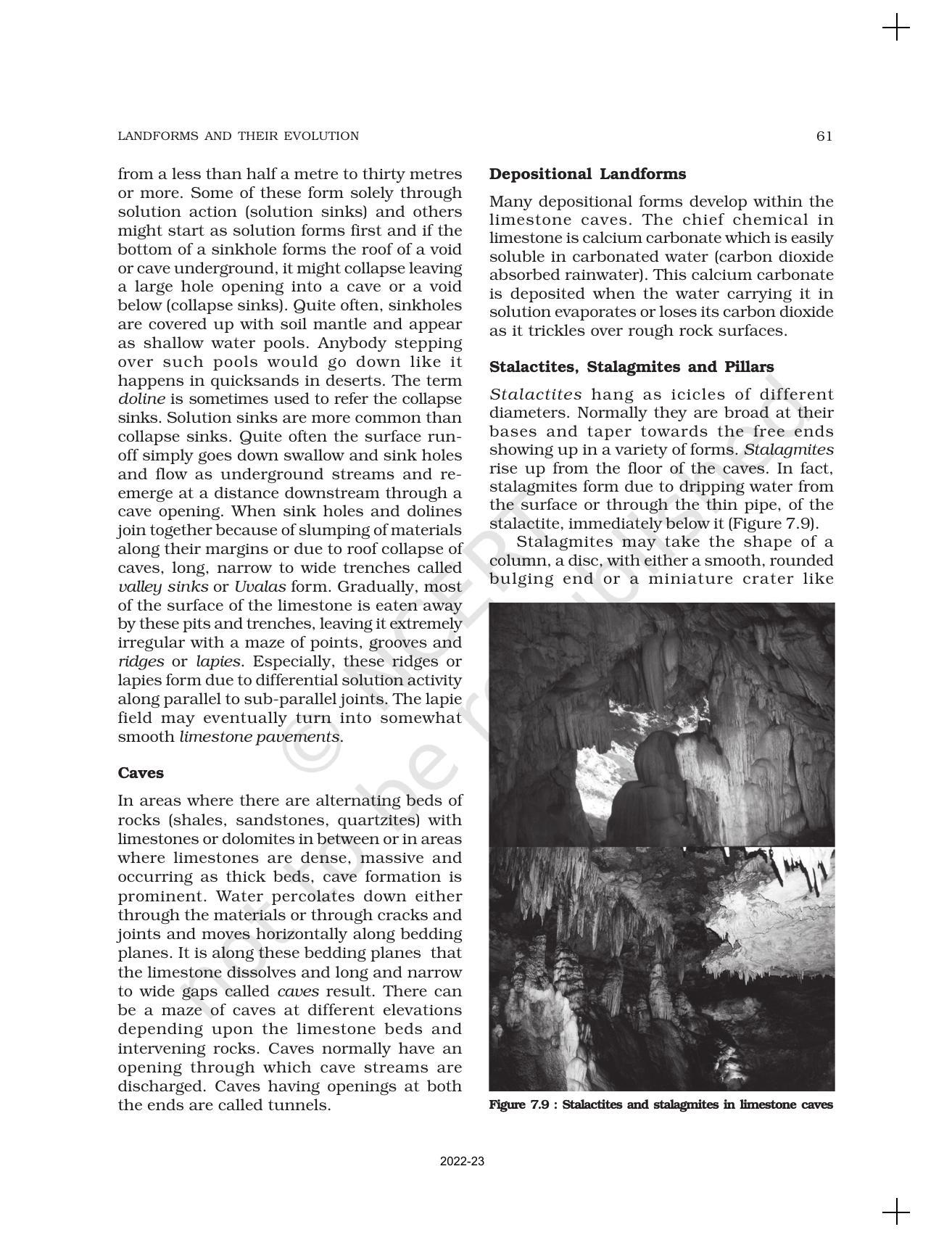 NCERT Book for Class 11 Geography (Part-I) Chapter 7 Landforms and their Evolution - Page 7