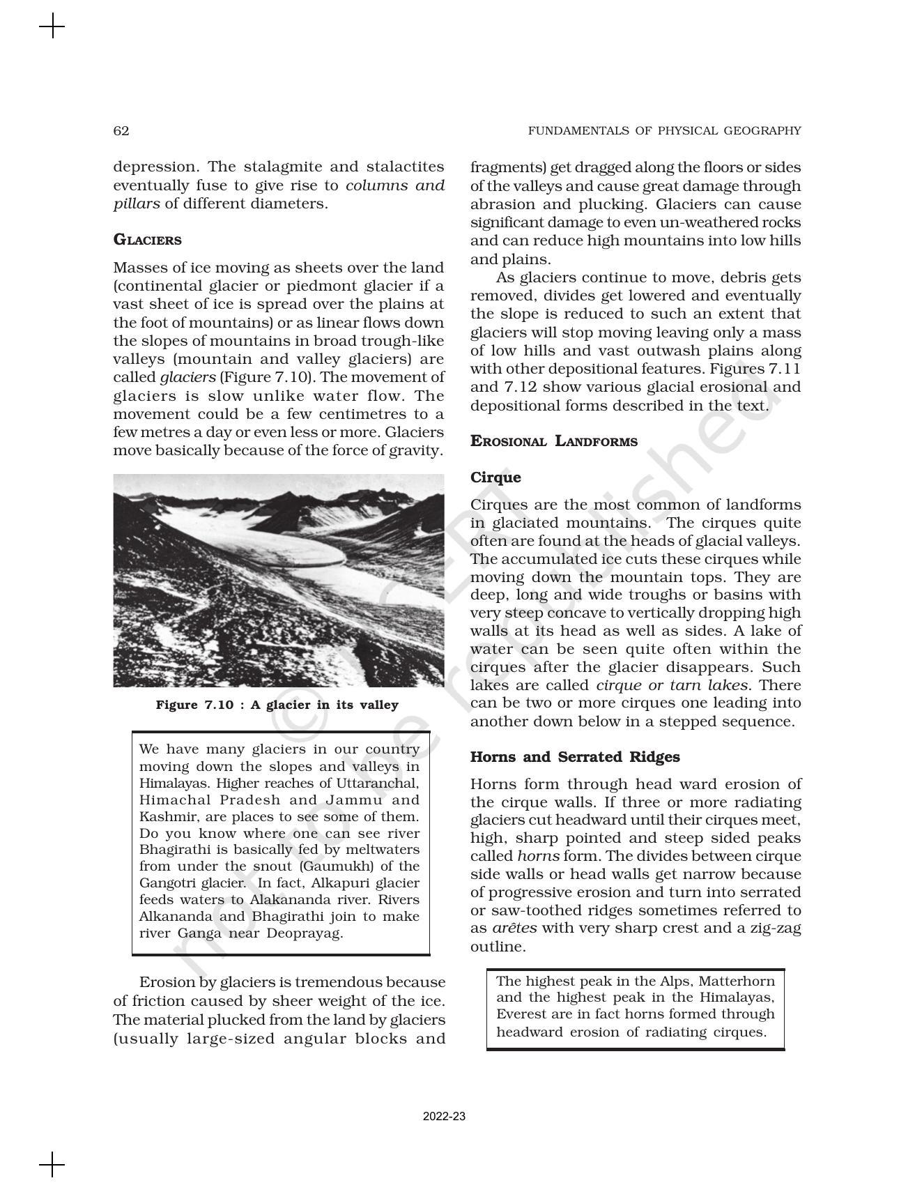 NCERT Book for Class 11 Geography (Part-I) Chapter 7 Landforms and their Evolution - Page 8