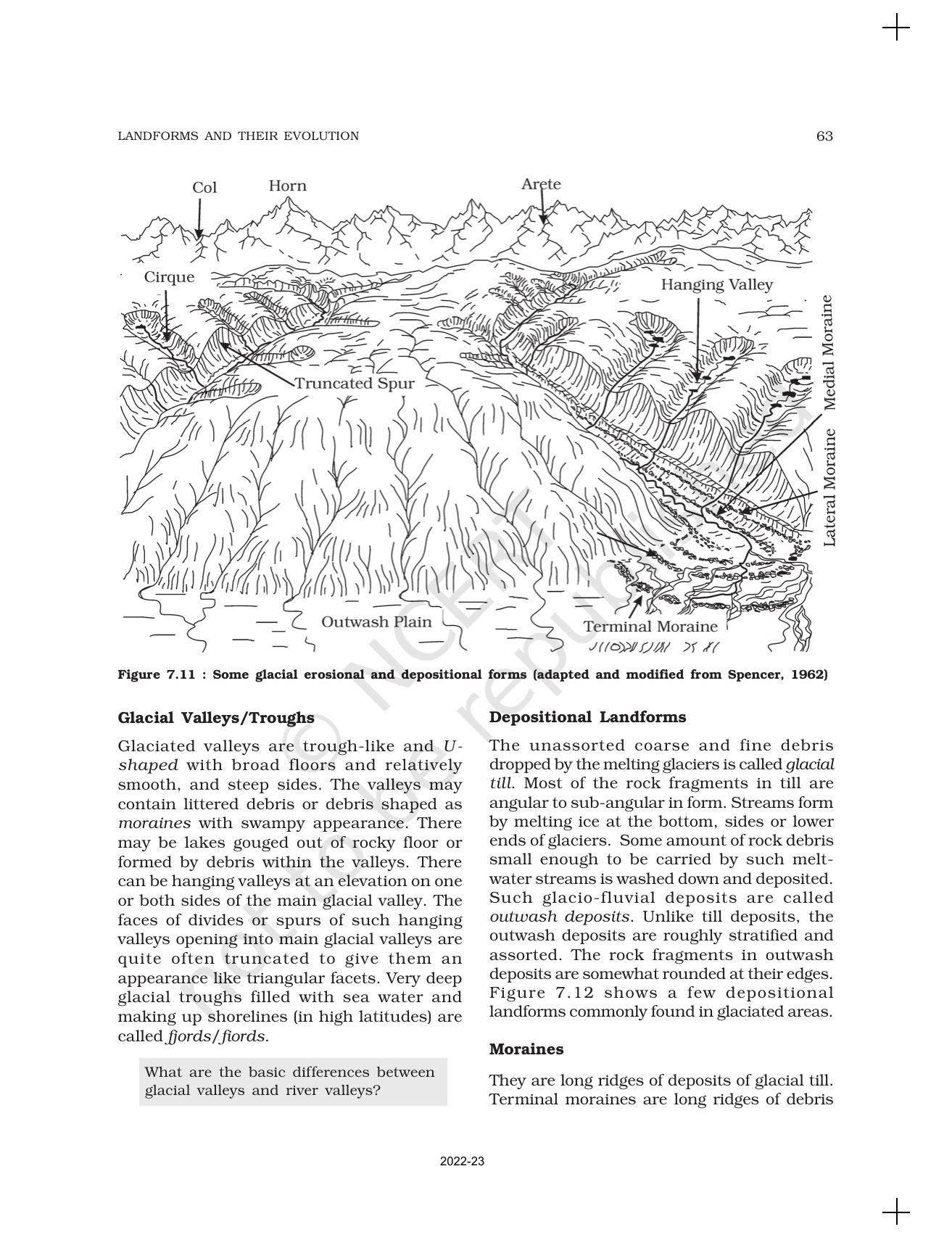 NCERT Book for Class 11 Geography (Part-I) Chapter 7 Landforms and their Evolution - Page 9