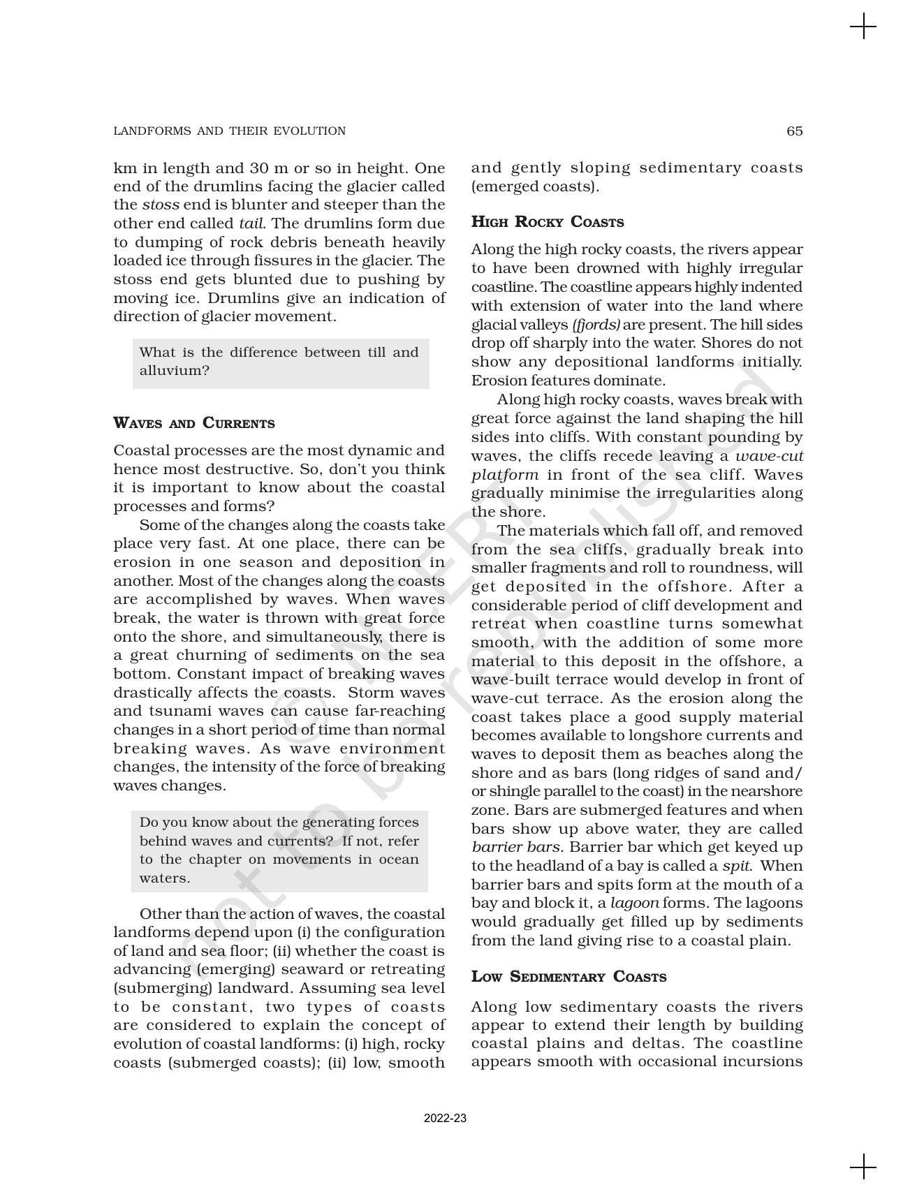 NCERT Book for Class 11 Geography (Part-I) Chapter 7 Landforms and their Evolution - Page 11