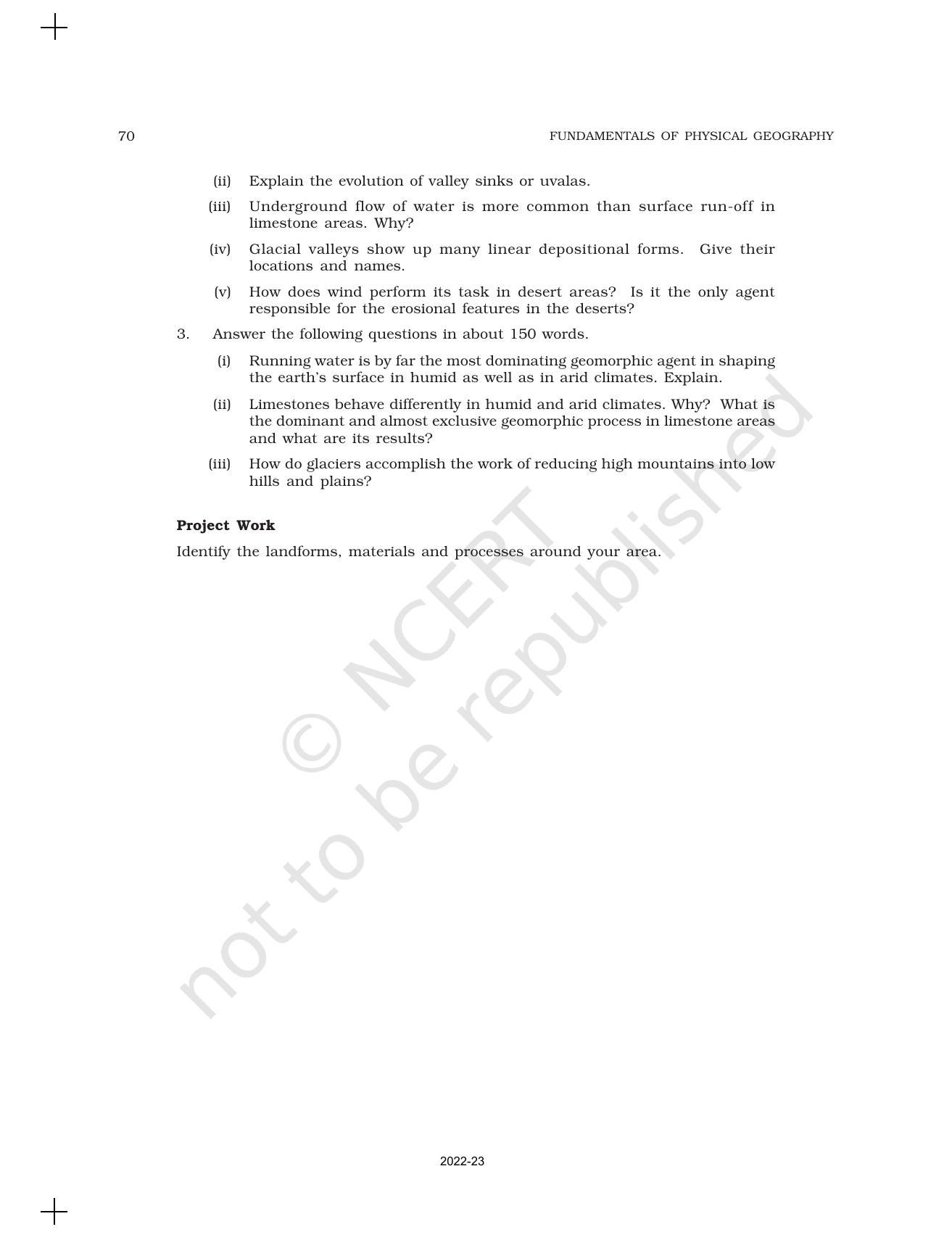 NCERT Book for Class 11 Geography (Part-I) Chapter 7 Landforms and their Evolution - Page 16