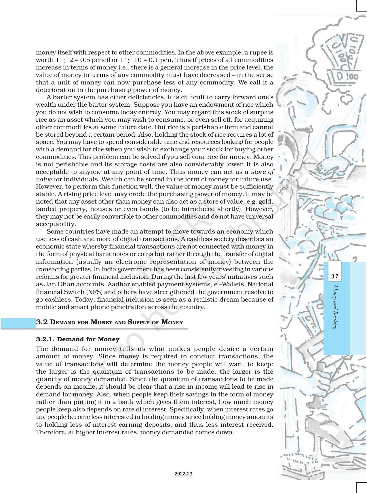 NCERT Book for Class 12 Economics (Macroeconomics) Chapter 3 Money and Banking - Page 2