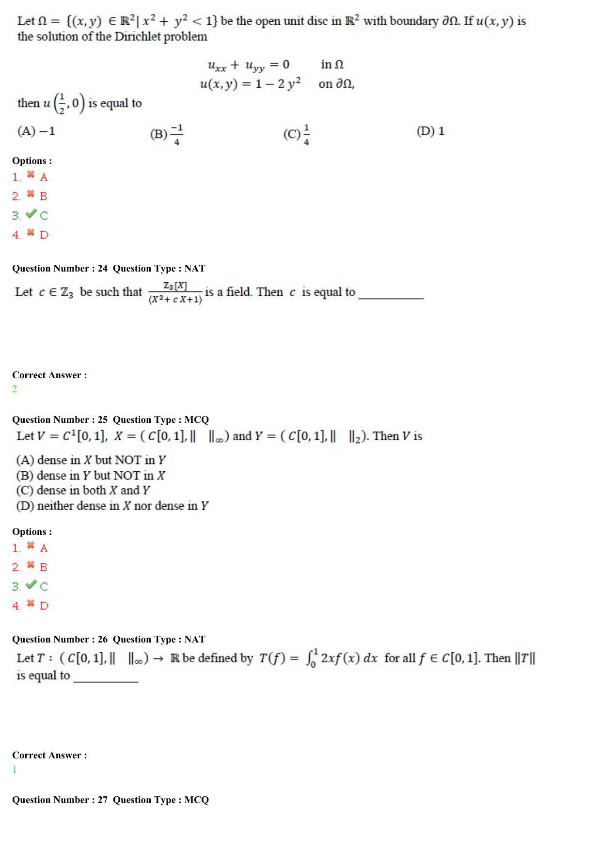 GATE 2015 Mathematics (MA) Question Paper with Answer Key - Page 8