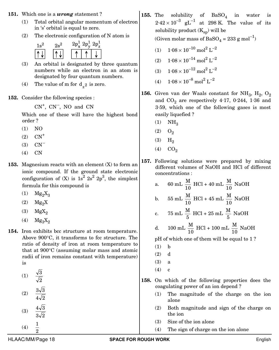 NEET English MM 2019 Question Paper - Page 18