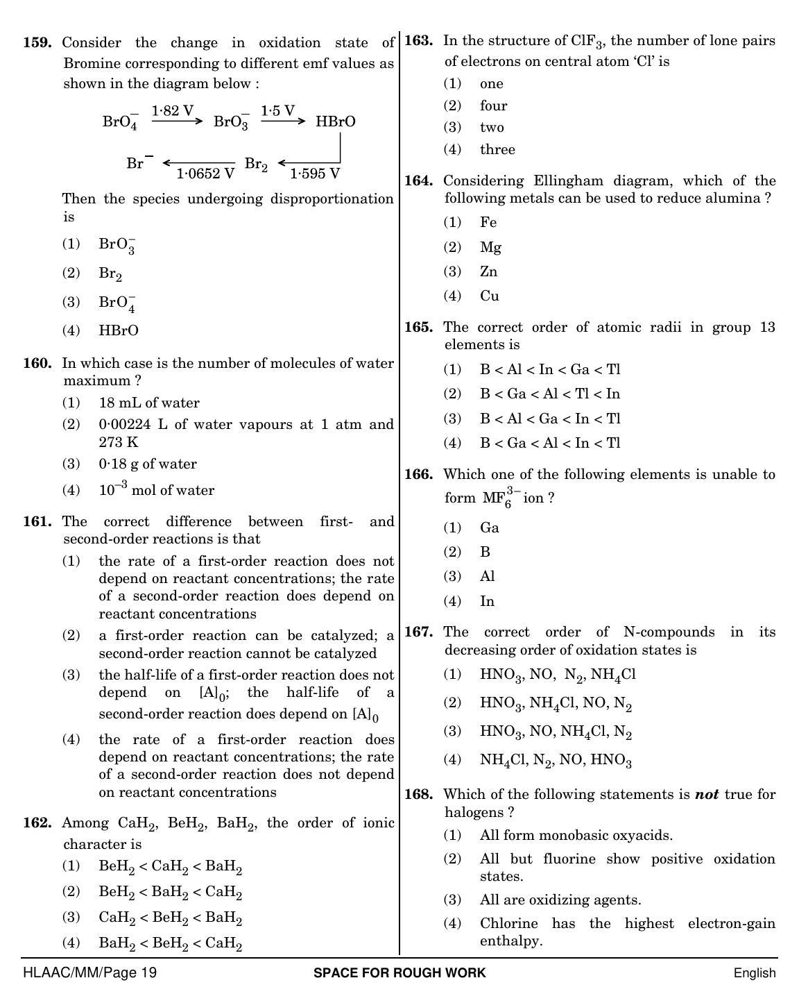 NEET English MM 2019 Question Paper - Page 19