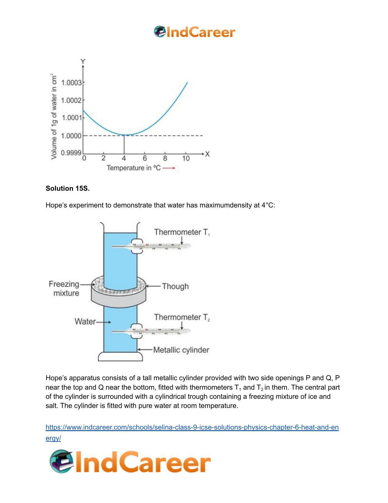 Selina Class 9 ICSE Solutions Physics : Chapter 6- Heat and Energy - Page 5