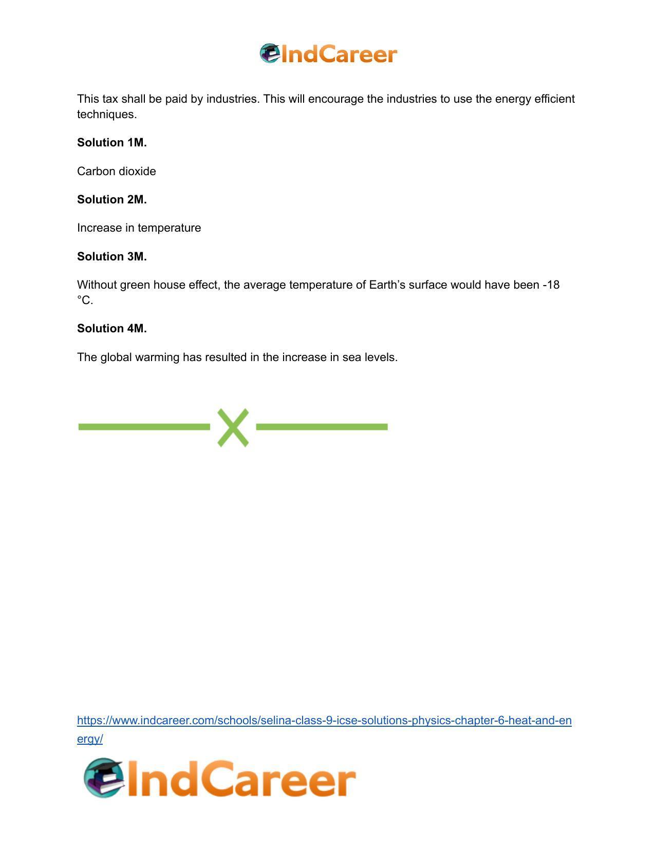 Selina Class 9 ICSE Solutions Physics : Chapter 6- Heat and Energy - Page 23