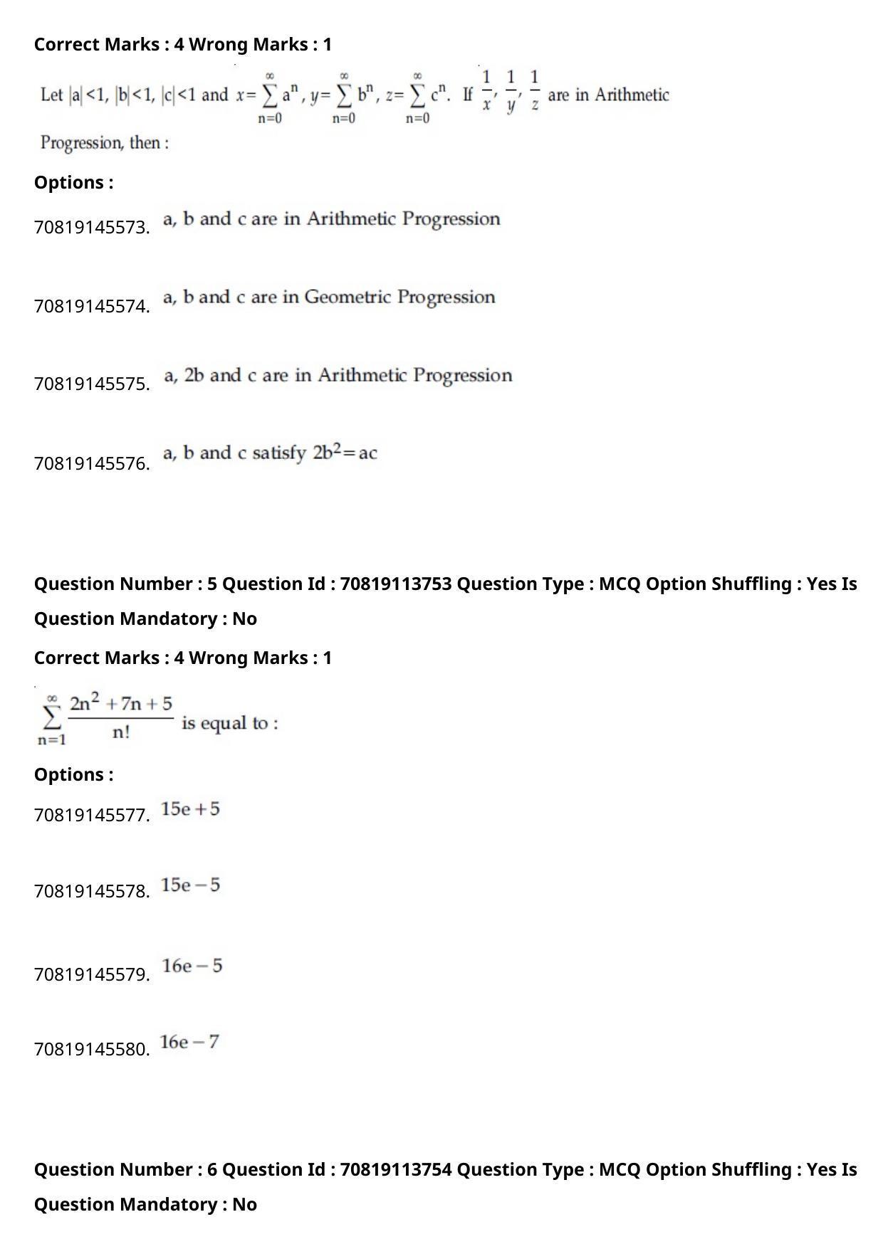 JEE Mains 2021: B Arch & B Planning English (Shift 2) 23-02-2021 Question Paper - Page 4