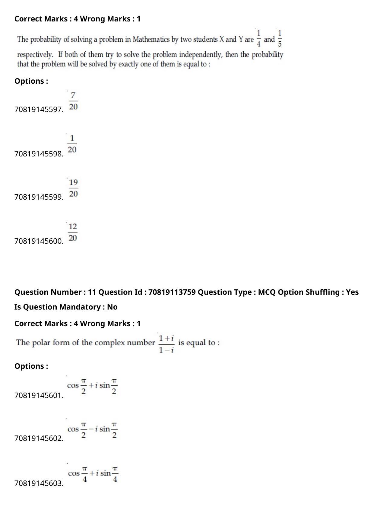 JEE Mains 2021: B Arch & B Planning English (Shift 2) 23-02-2021 Question Paper - Page 7