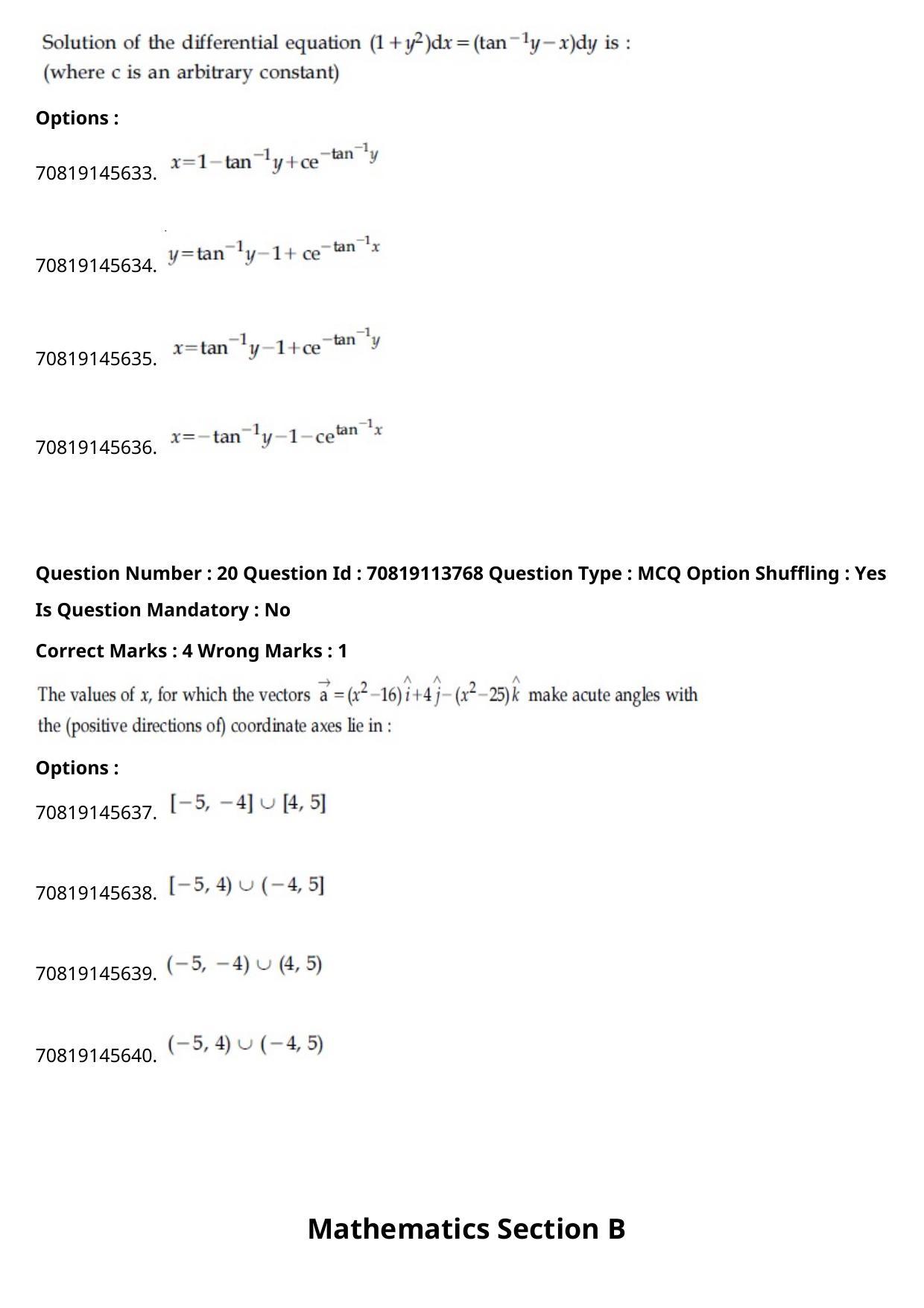 JEE Mains 2021: B Arch & B Planning English (Shift 2) 23-02-2021 Question Paper - Page 12