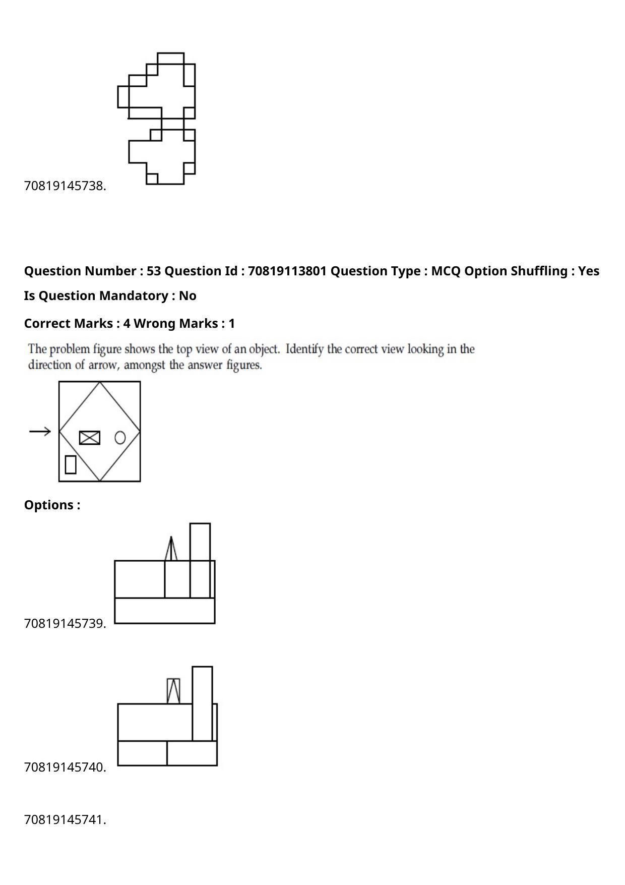 JEE Mains 2021: B Arch & B Planning English (Shift 2) 23-02-2021 Question Paper - Page 31