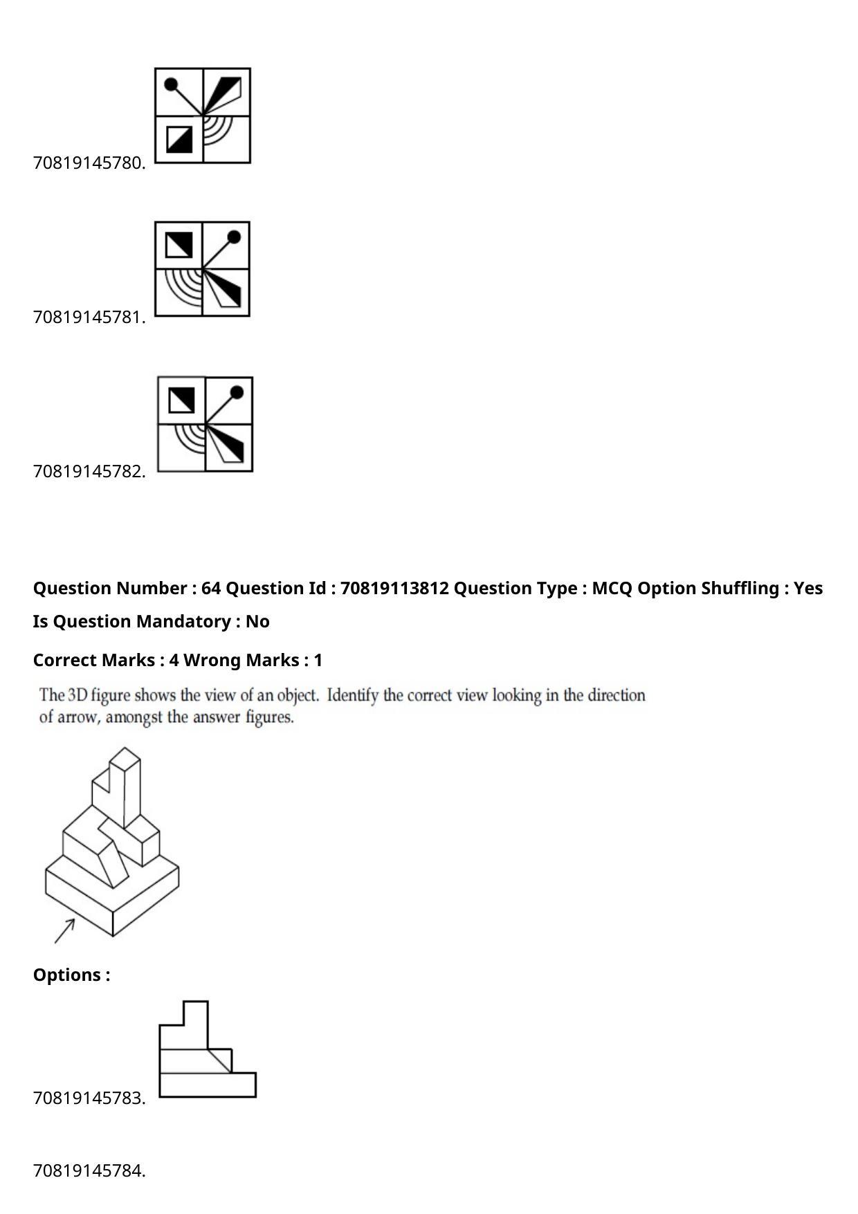 JEE Mains 2021: B Arch & B Planning English (Shift 2) 23-02-2021 Question Paper - Page 41