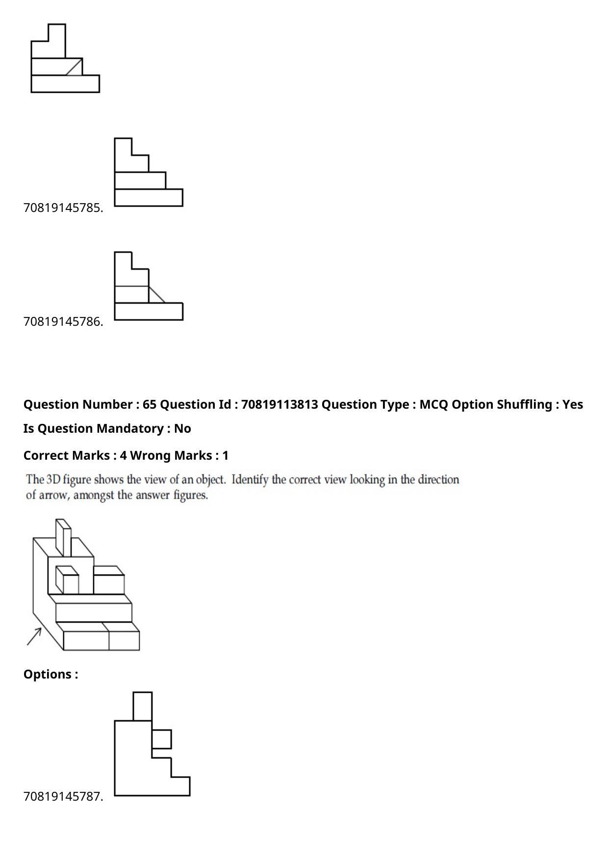 JEE Mains 2021: B Arch & B Planning English (Shift 2) 23-02-2021 Question Paper - Page 42