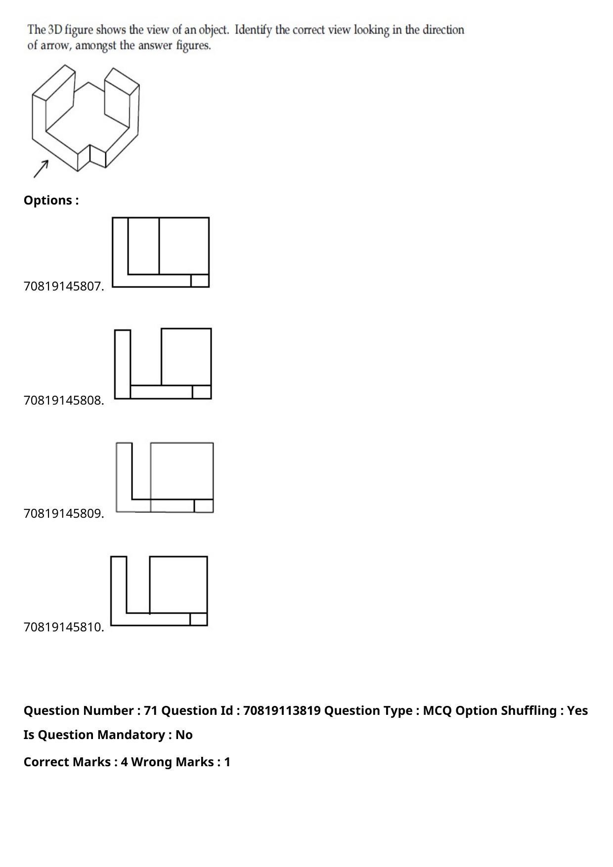 JEE Mains 2021: B Arch & B Planning English (Shift 2) 23-02-2021 Question Paper - Page 48