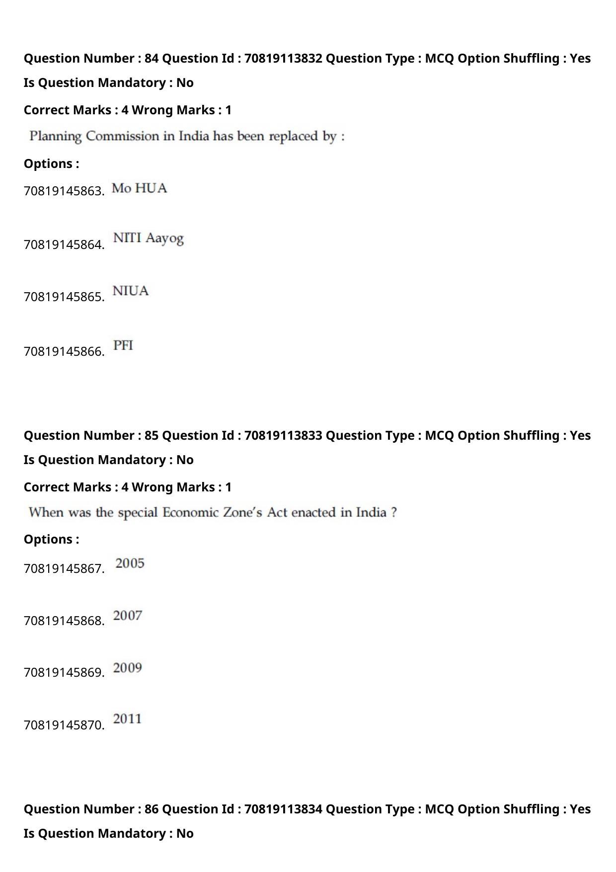JEE Mains 2021: B Arch & B Planning English (Shift 2) 23-02-2021 Question Paper - Page 60
