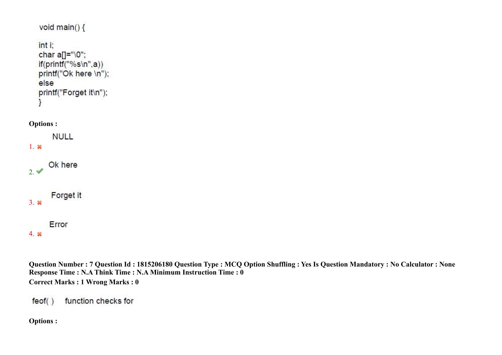 TS CPGET 2023 M Sc Computer Science (Shift 2) Question Paper with Answer Key - Page 8
