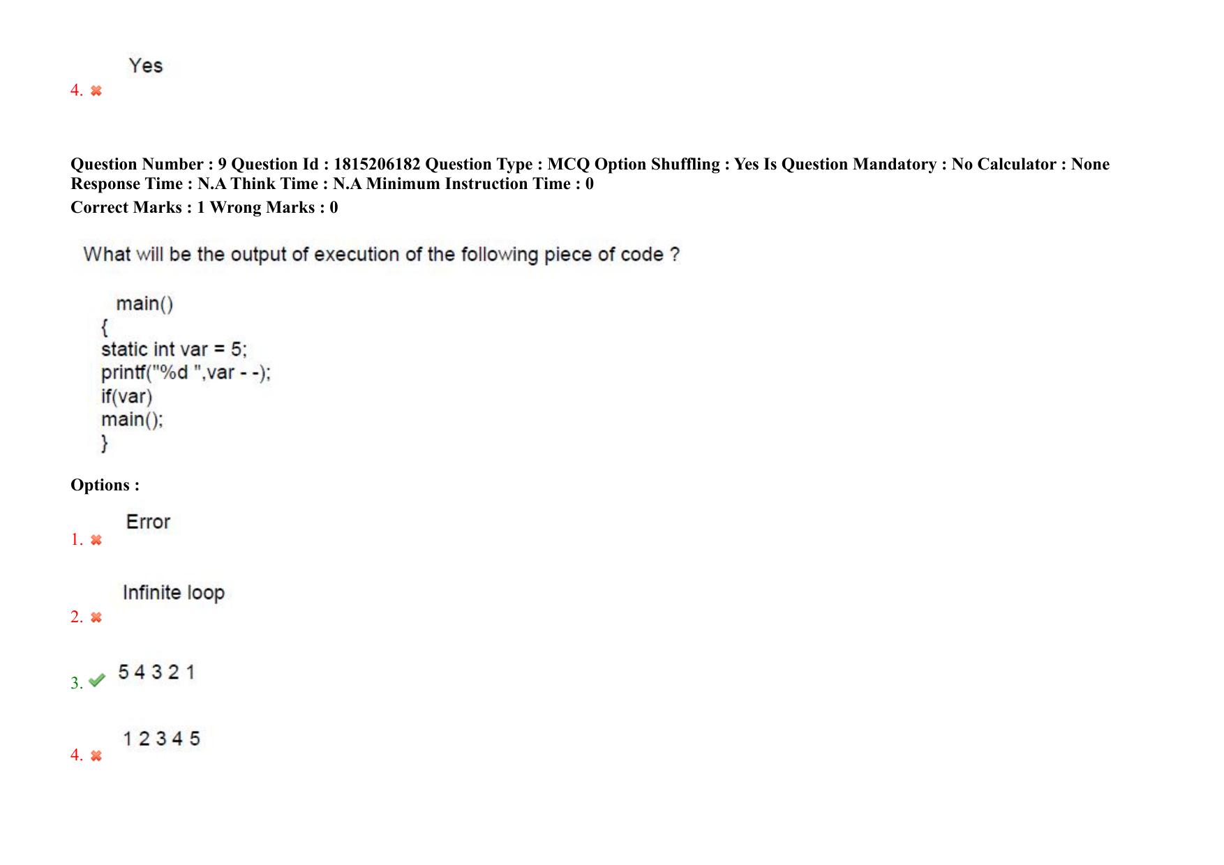 TS CPGET 2023 M Sc Computer Science (Shift 2) Question Paper with Answer Key - Page 10