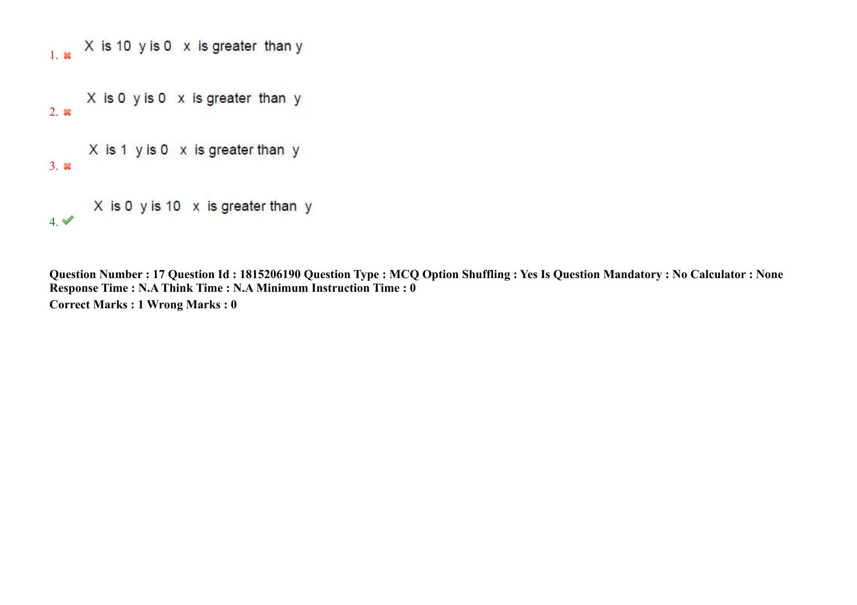 TS CPGET 2023 M Sc Computer Science (Shift 2) Question Paper with Answer Key - Page 17