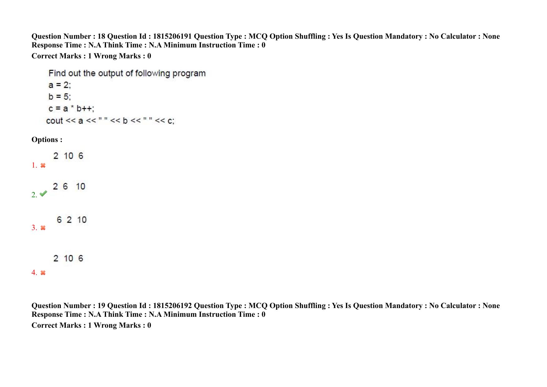 TS CPGET 2023 M Sc Computer Science (Shift 2) Question Paper with Answer Key - Page 19