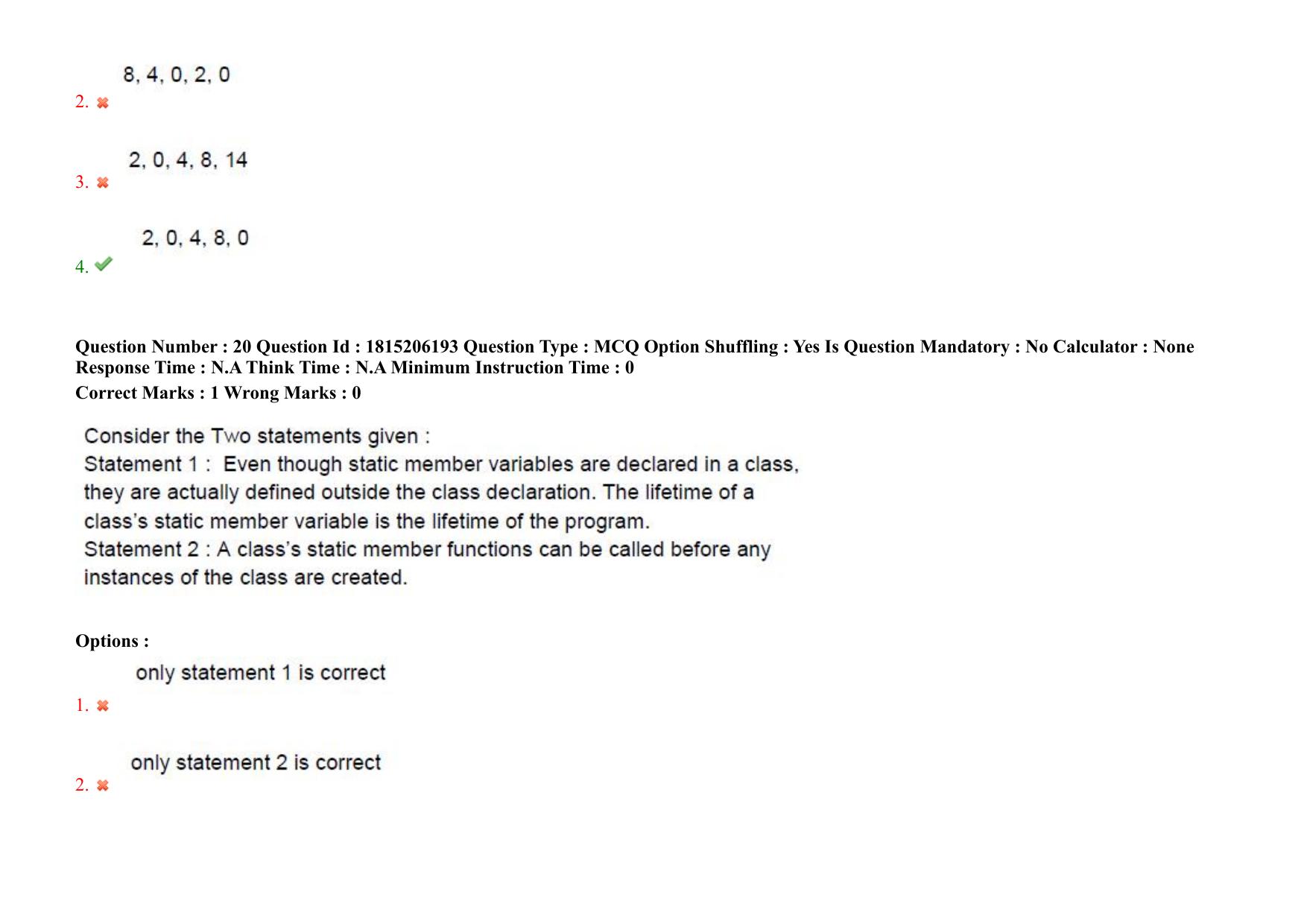TS CPGET 2023 M Sc Computer Science (Shift 2) Question Paper with Answer Key - Page 21