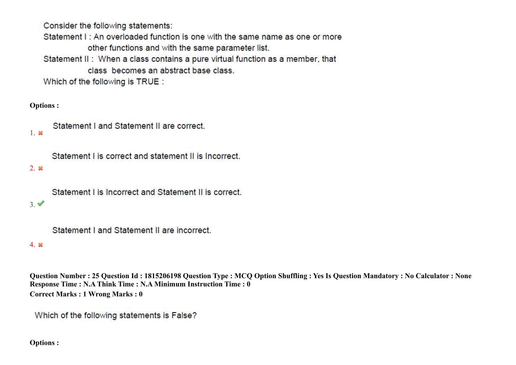 TS CPGET 2023 M Sc Computer Science (Shift 2) Question Paper with Answer Key - Page 27