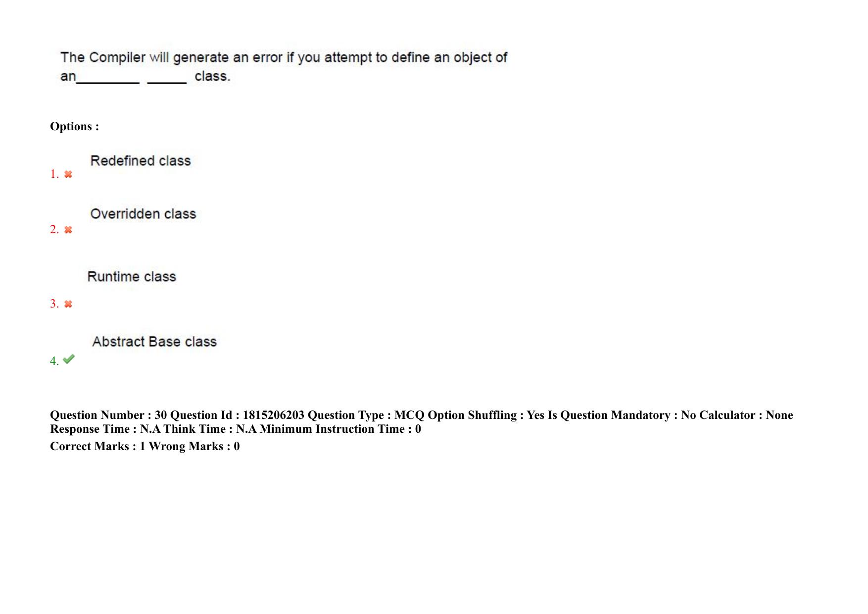 TS CPGET 2023 M Sc Computer Science (Shift 2) Question Paper with Answer Key - Page 31