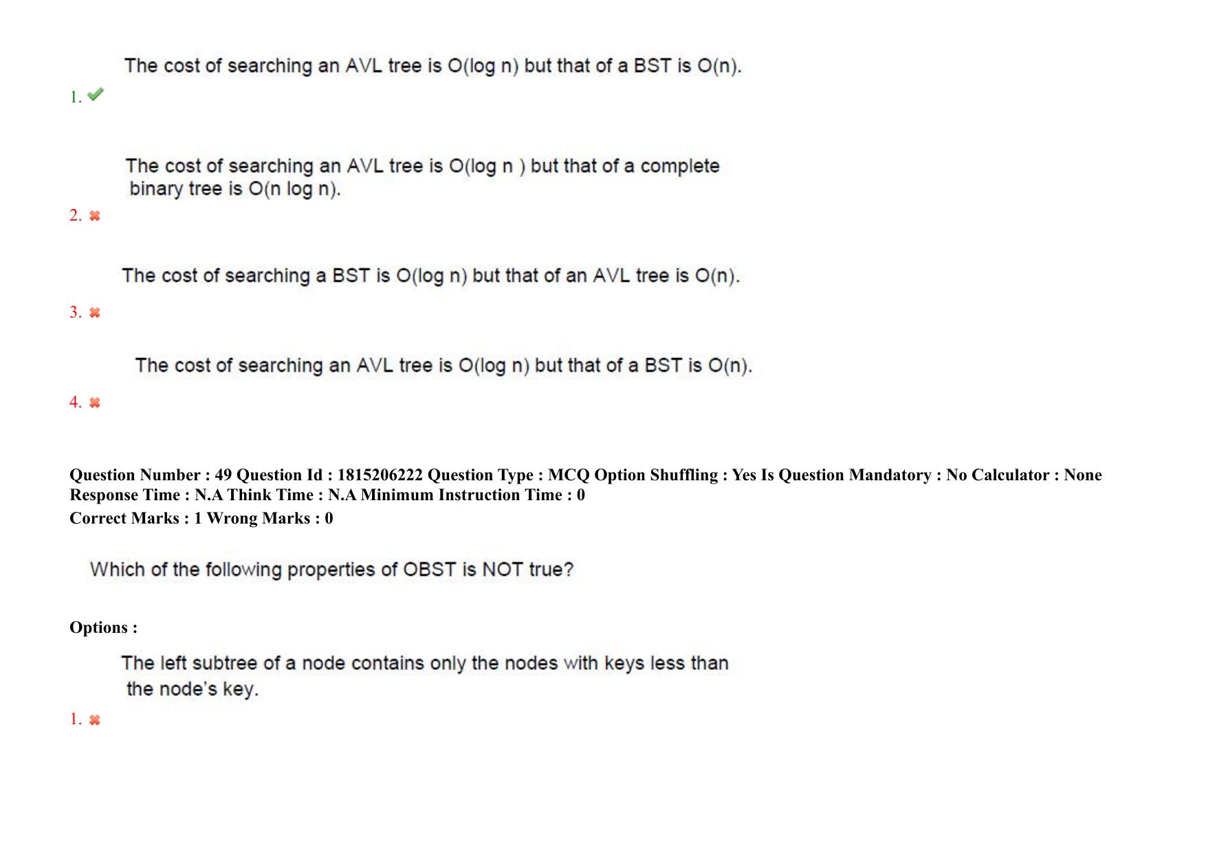 TS CPGET 2023 M Sc Computer Science (Shift 2) Question Paper with Answer Key - Page 46