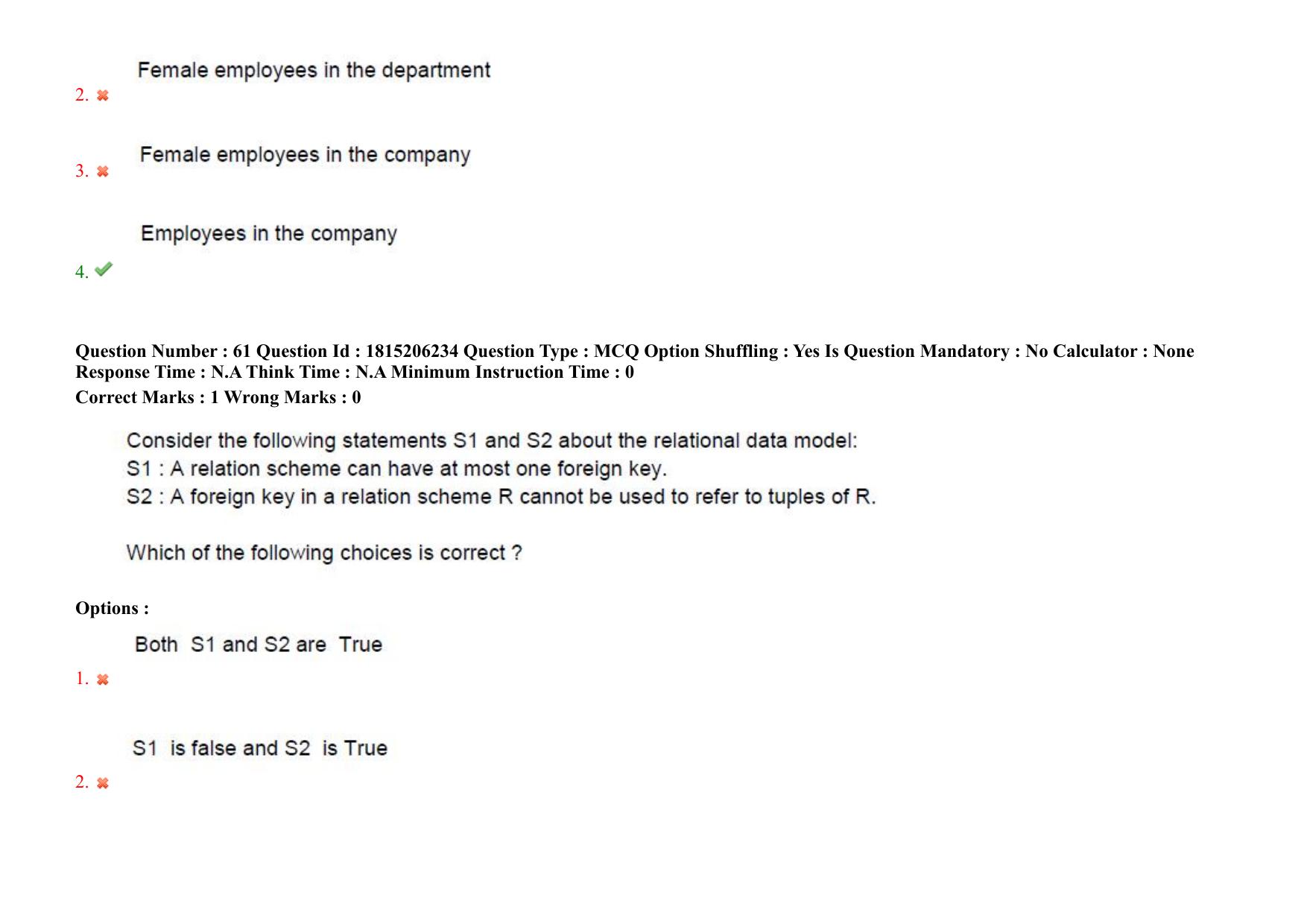TS CPGET 2023 M Sc Computer Science (Shift 2) Question Paper with Answer Key - Page 57
