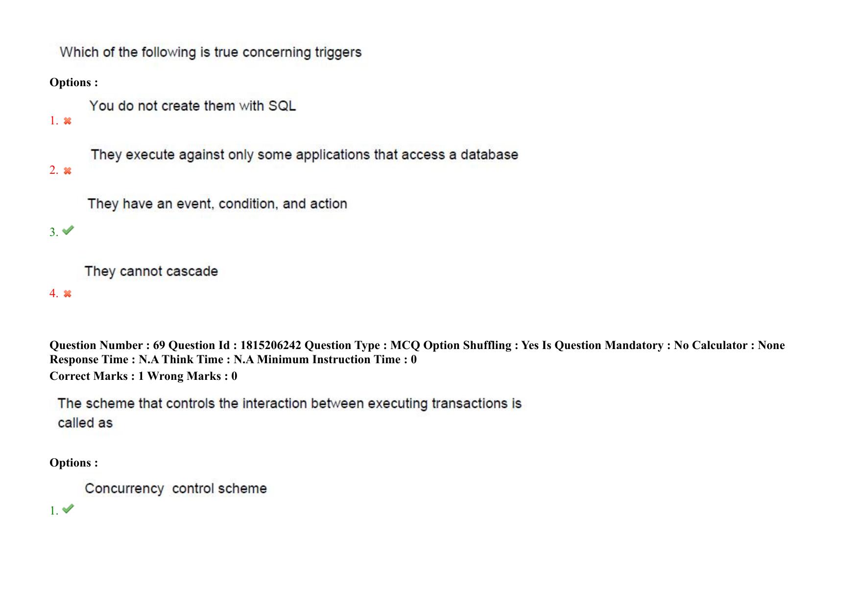 TS CPGET 2023 M Sc Computer Science (Shift 2) Question Paper with Answer Key - Page 63
