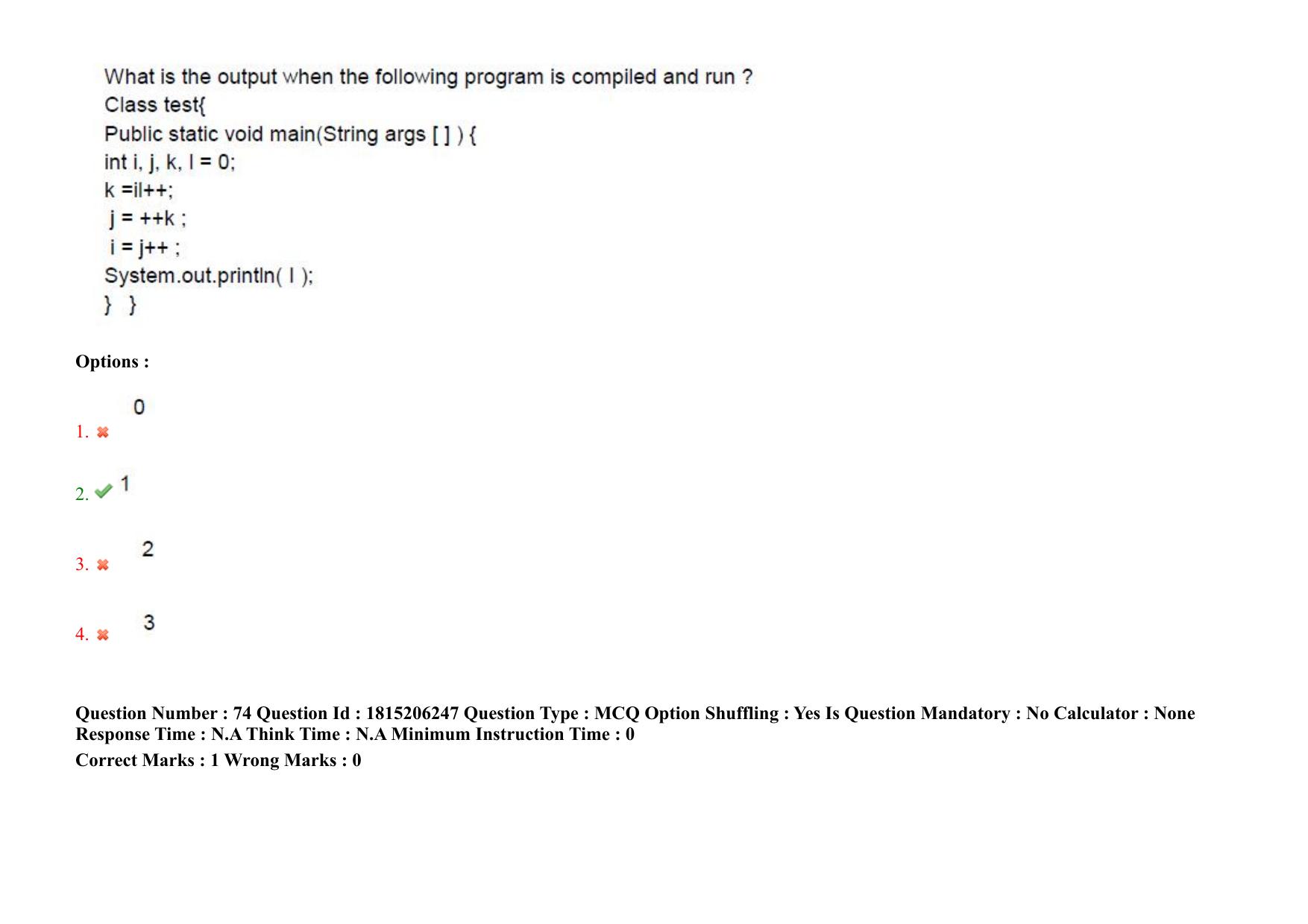 TS CPGET 2023 M Sc Computer Science (Shift 2) Question Paper with Answer Key - Page 67