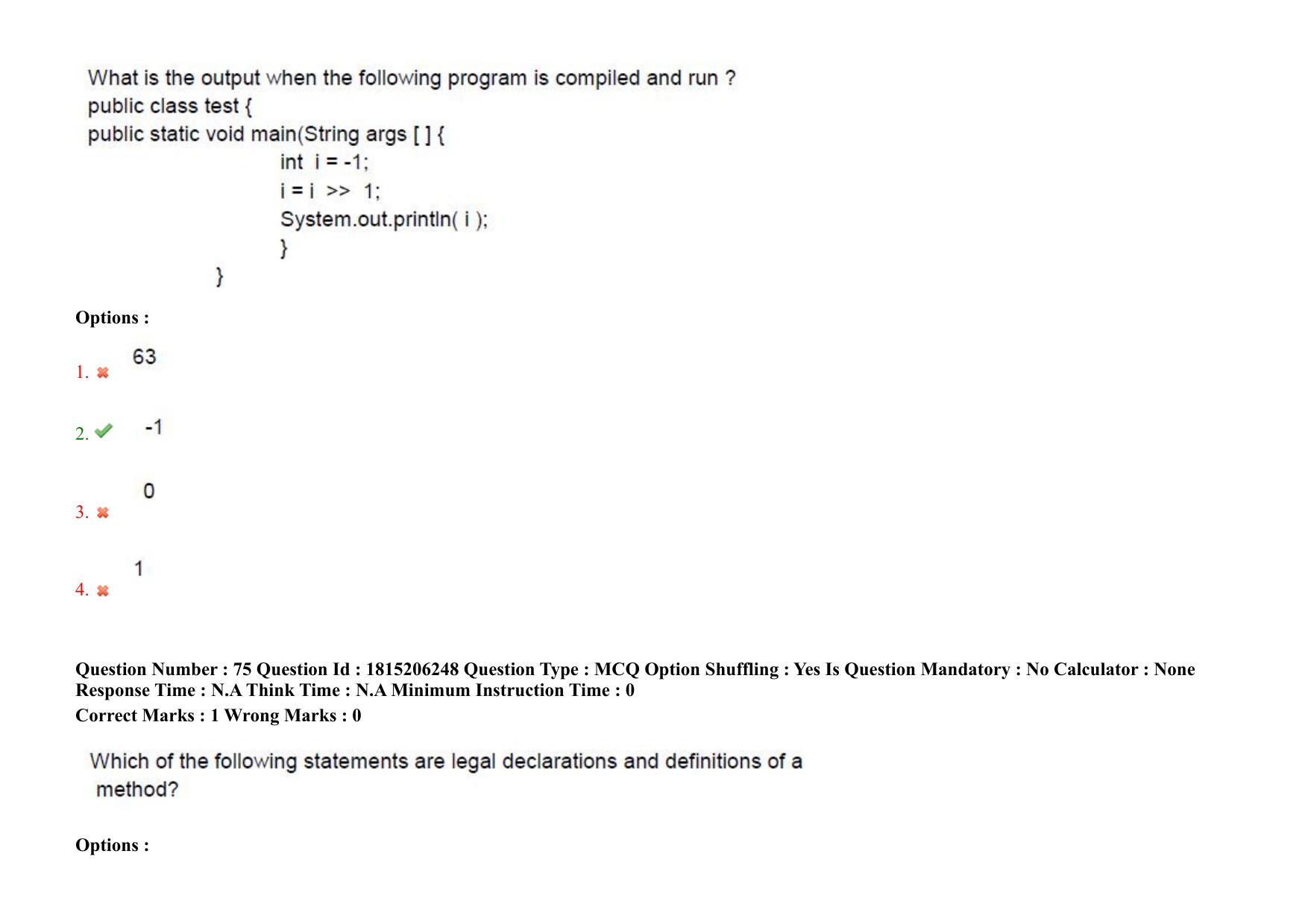 TS CPGET 2023 M Sc Computer Science (Shift 2) Question Paper with Answer Key - Page 68