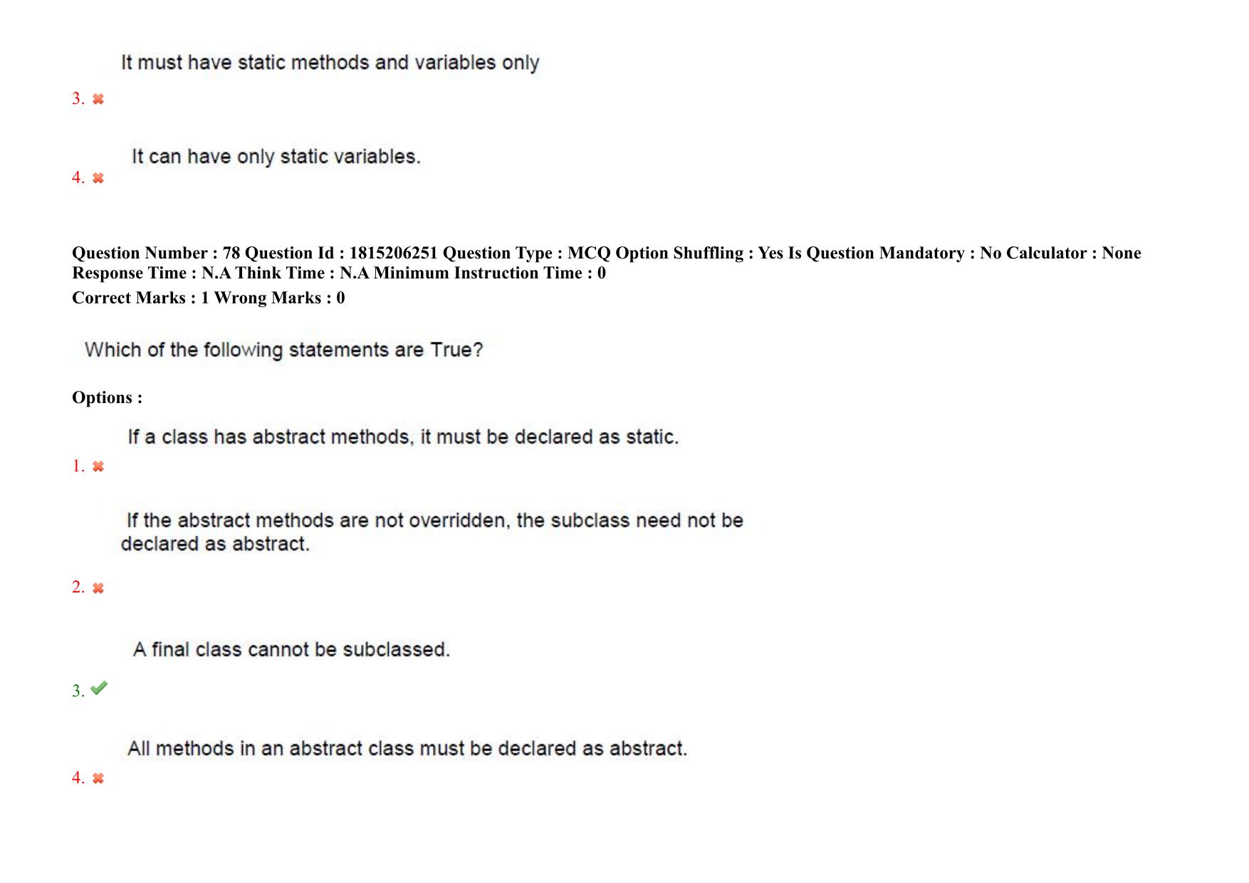 TS CPGET 2023 M Sc Computer Science (Shift 2) Question Paper with Answer Key - Page 71