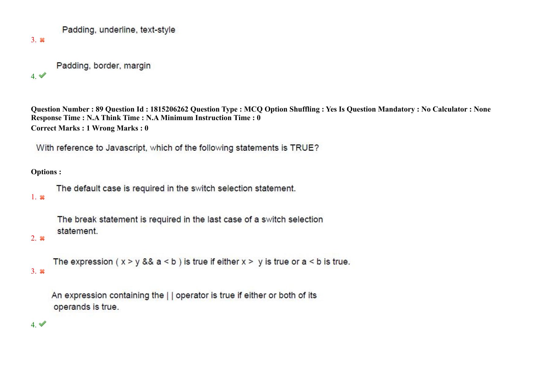 TS CPGET 2023 M Sc Computer Science (Shift 2) Question Paper with Answer Key - Page 79