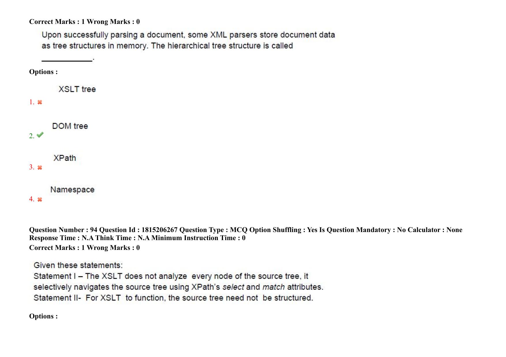 TS CPGET 2023 M Sc Computer Science (Shift 2) Question Paper with Answer Key - Page 83