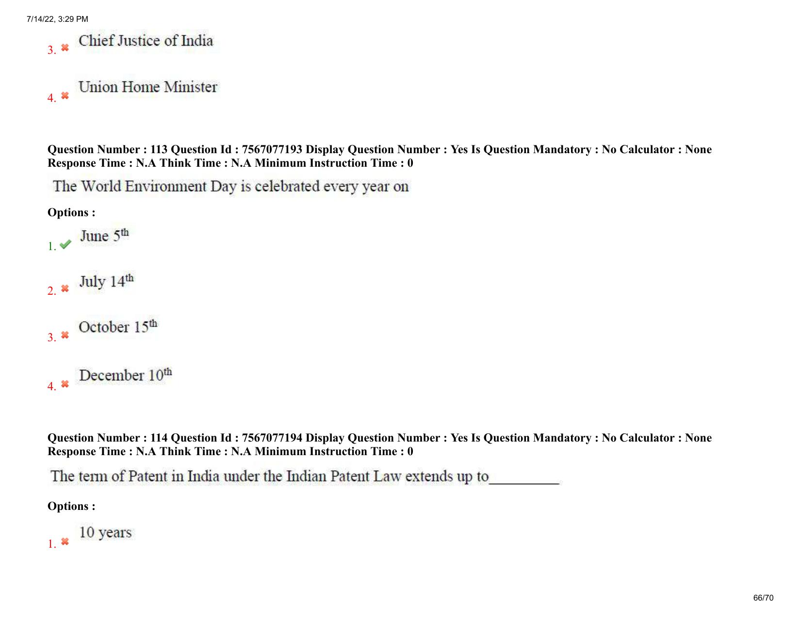 AP PGLCET 2022 Question Paper - Page 66