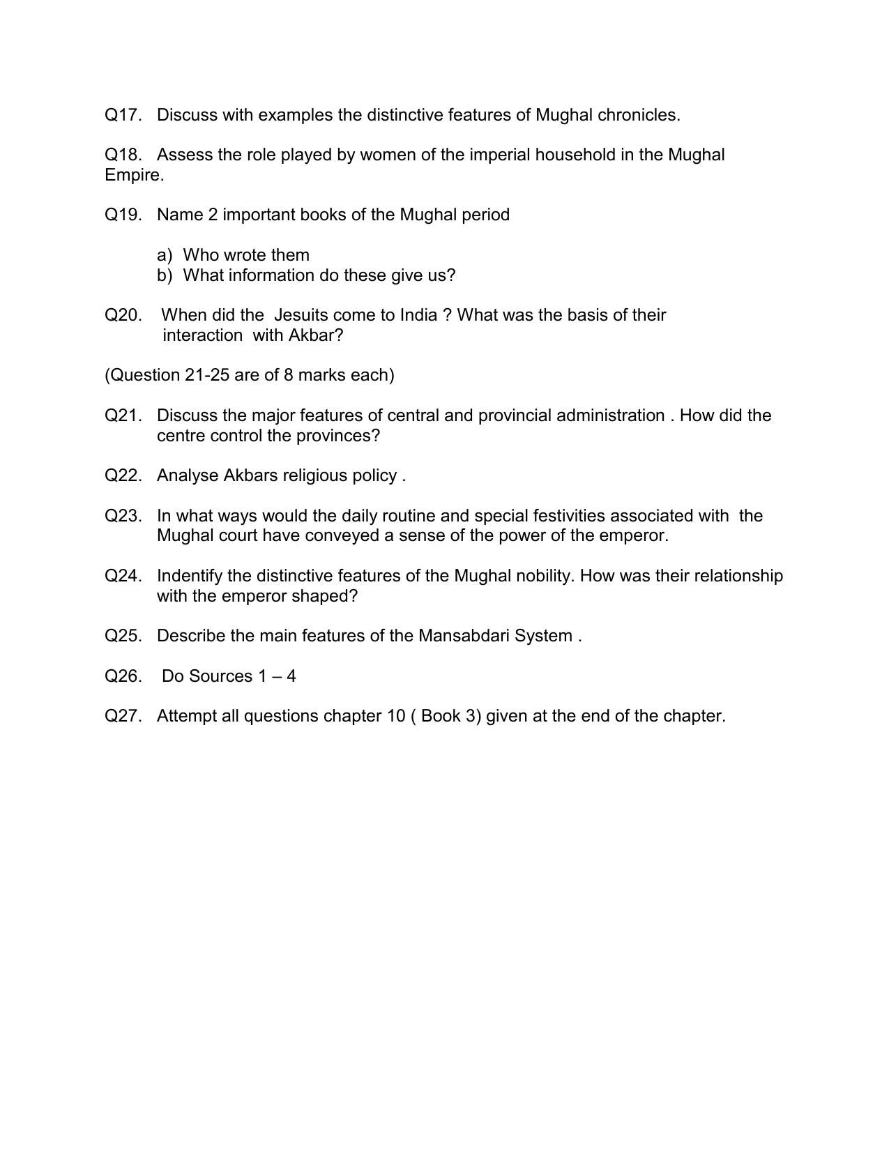 CBSE Class 12 History Revision Sheet – 2 - Page 2