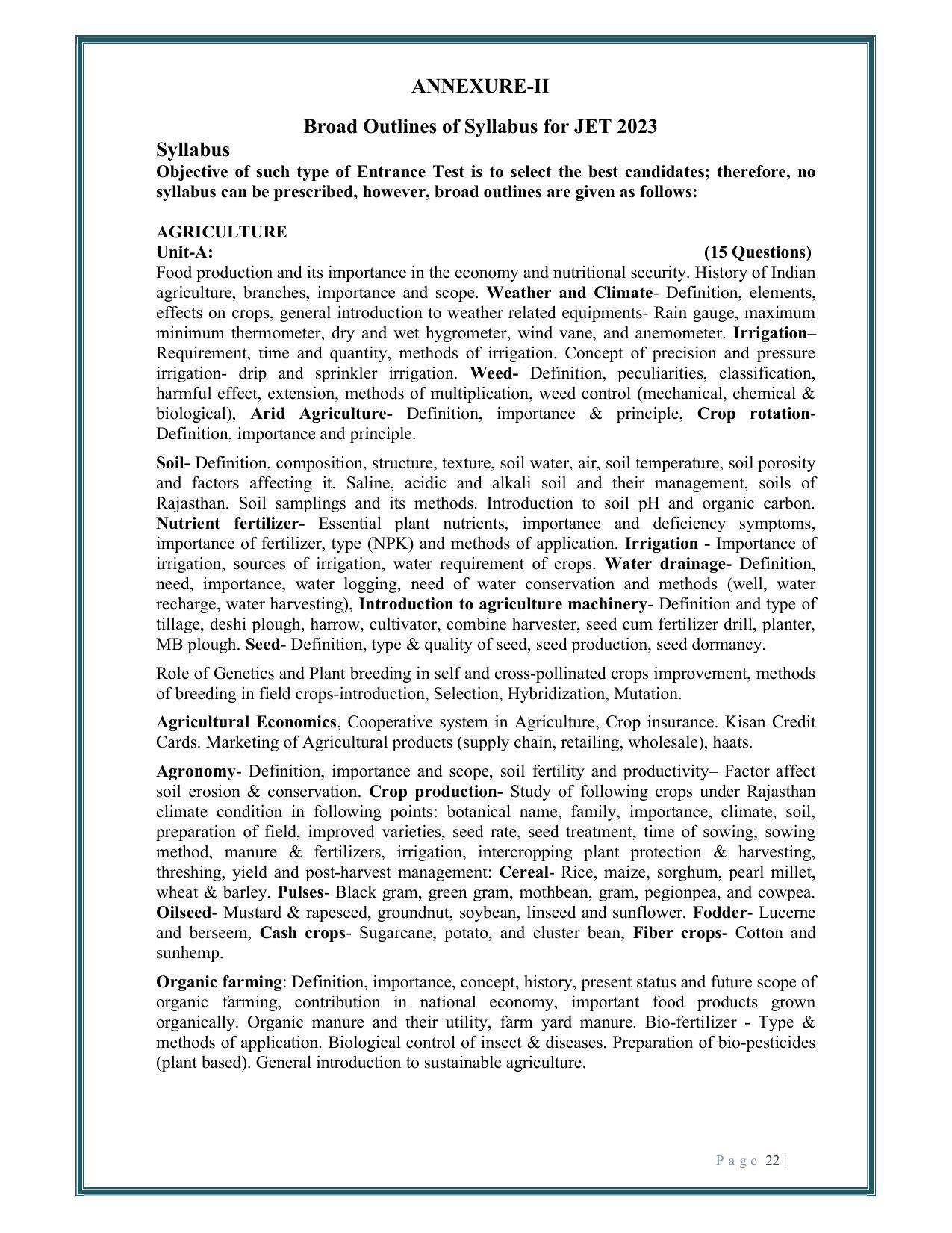 Rajasthan JET Exam Syllabus - Page 24