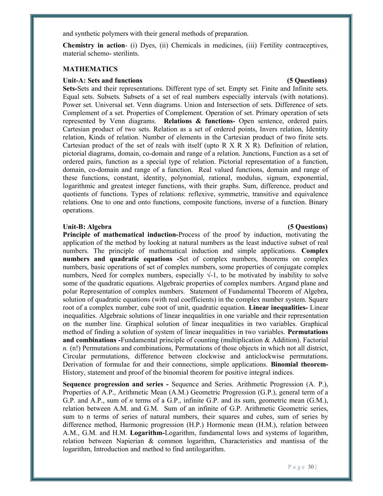 Rajasthan JET Exam Syllabus - Page 32