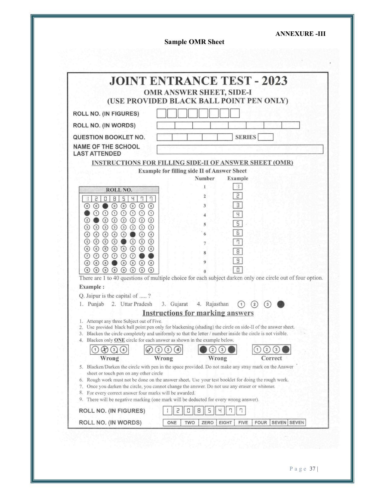 Rajasthan JET Exam Syllabus - Page 39
