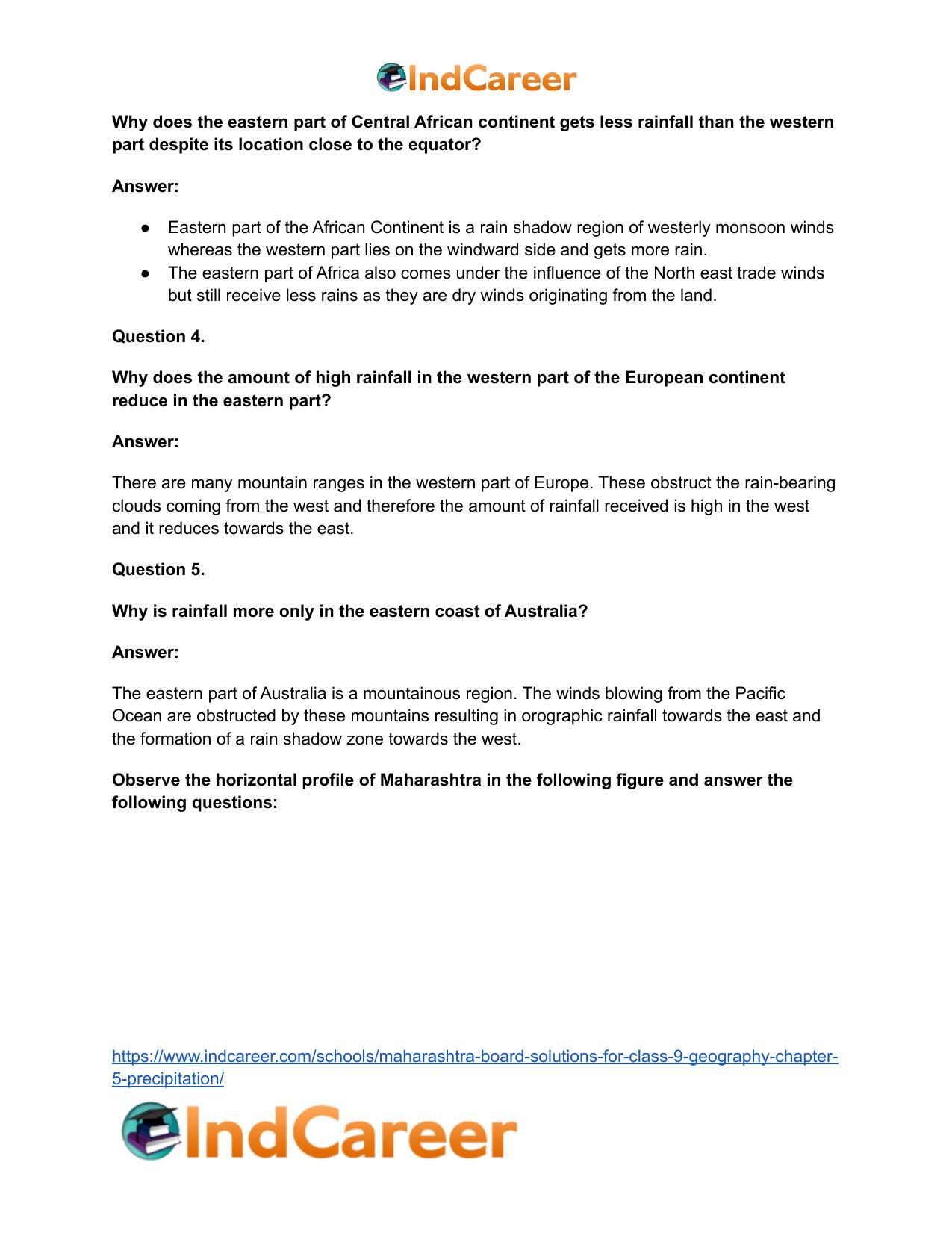 Maharashtra Board Solutions for Class 9- Geography: Chapter 5- Precipitation - Page 24